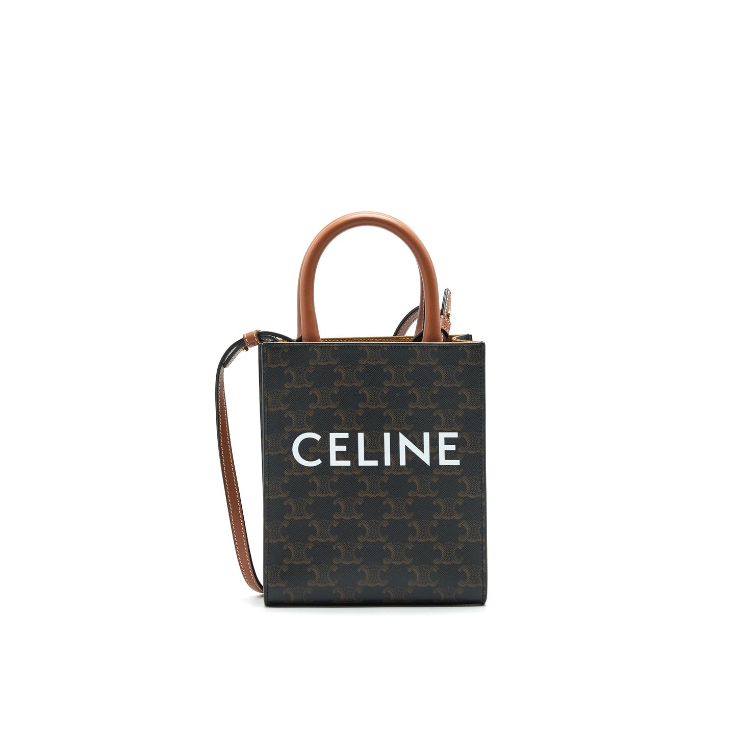 CELINE MINI VERTICAL CABAS IN TRIOMPHE CANVAS