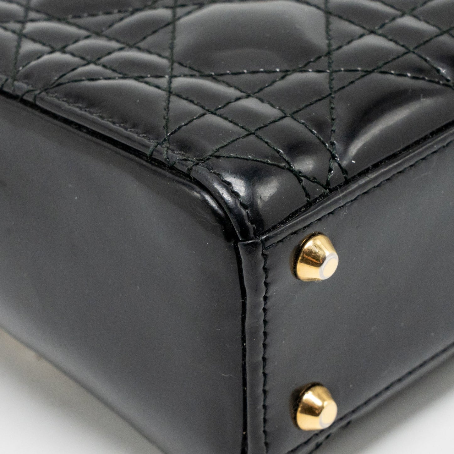 Dior mini lady Dior patent black GHW