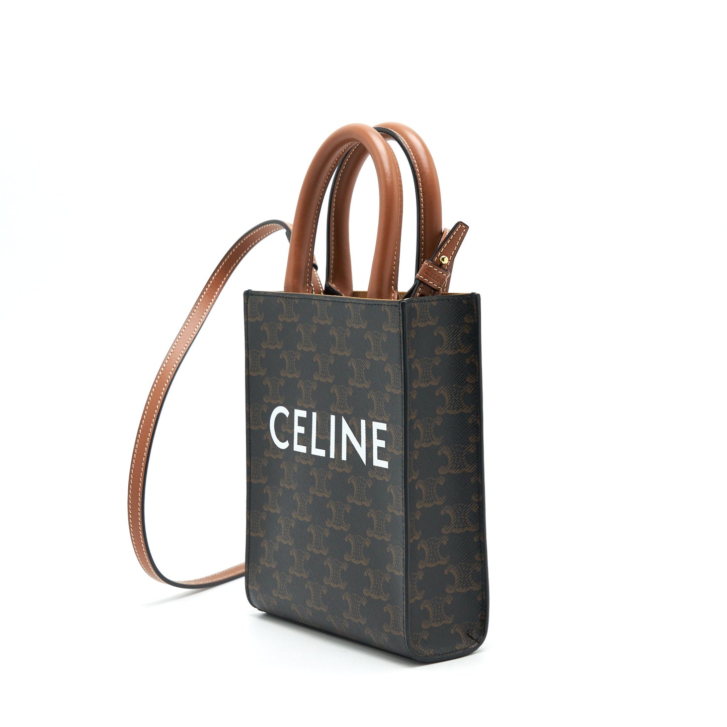 CELINE MINI VERTICAL CABAS IN TRIOMPHE CANVAS