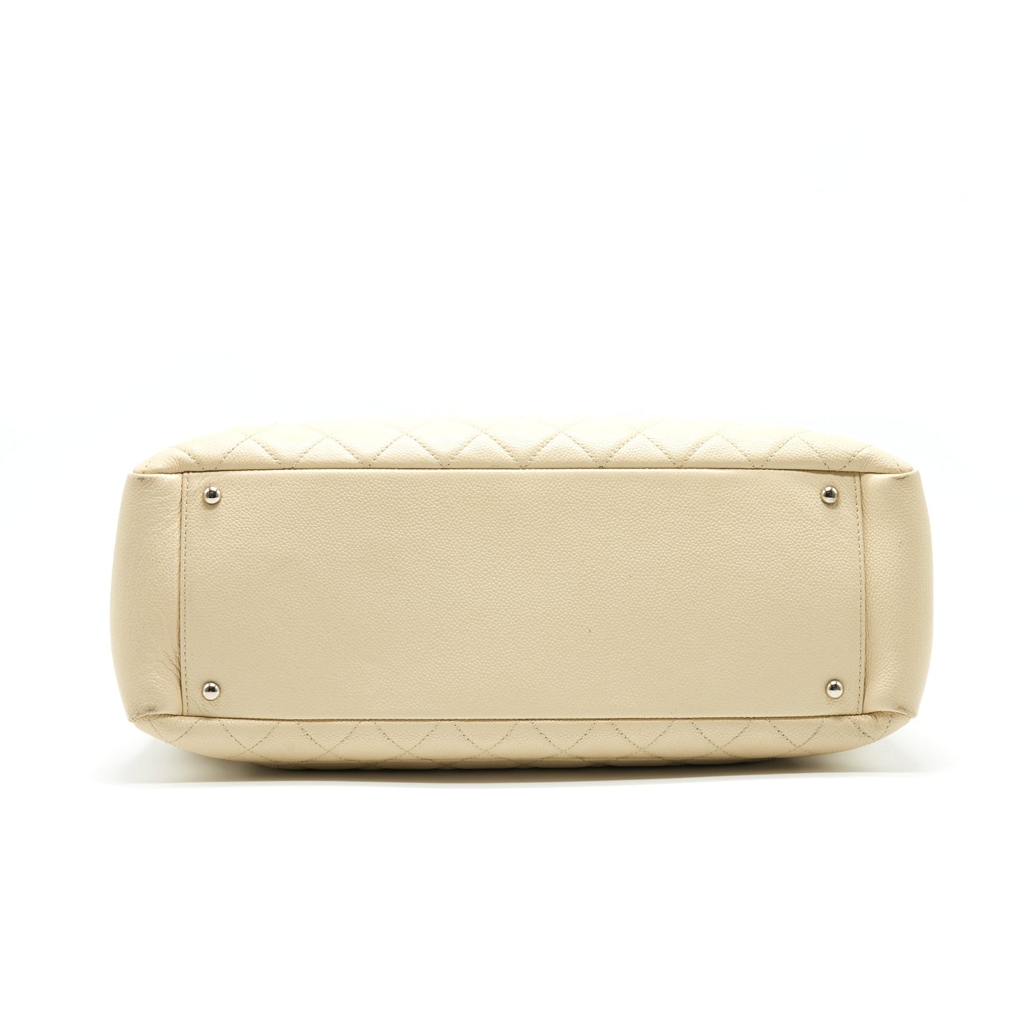 CHANEL GRANT SHOPPING TOTE BAG XL GST CREAM CAVIAR SHW