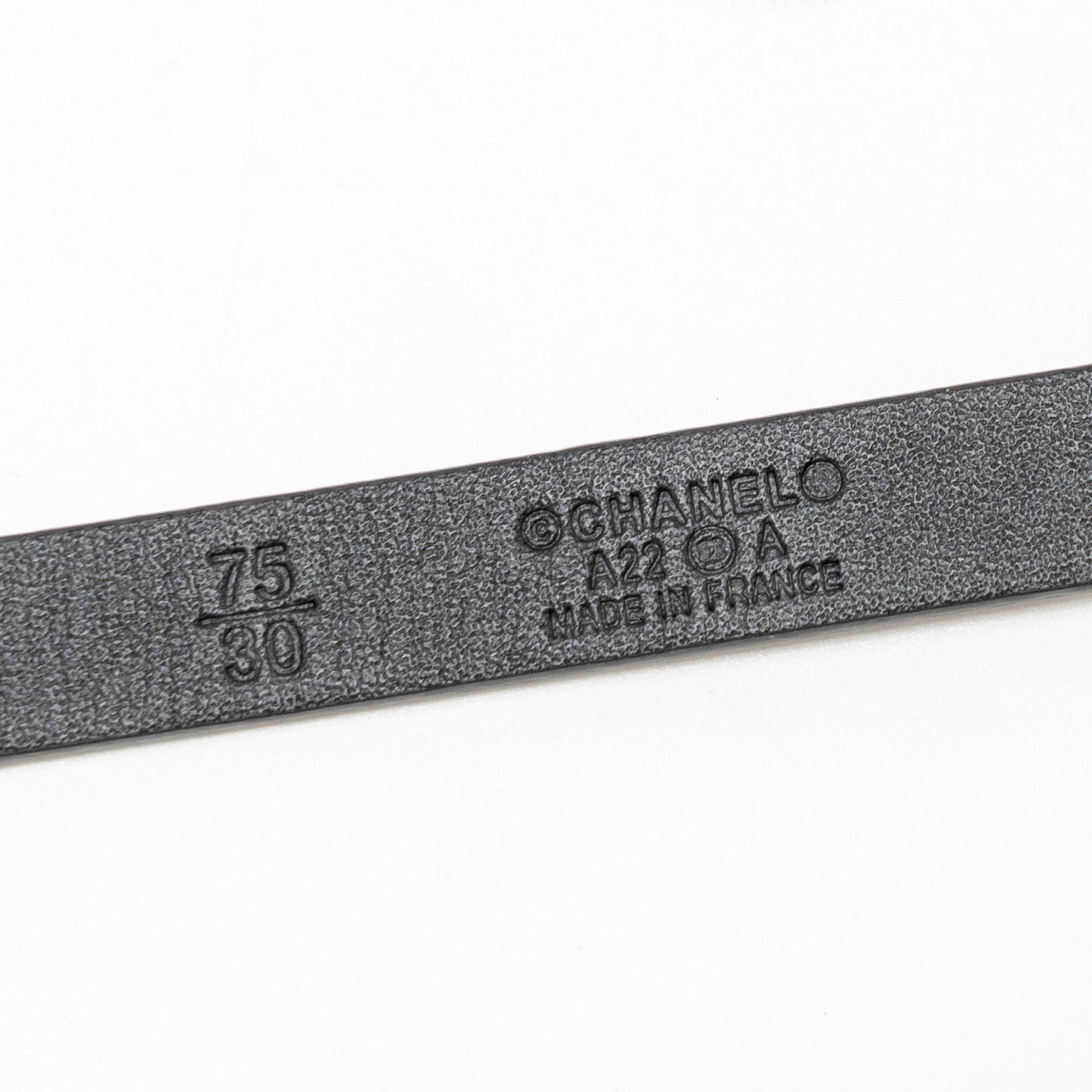 Chanel Size 75 Chain Belt with Bow Leather Black GHW