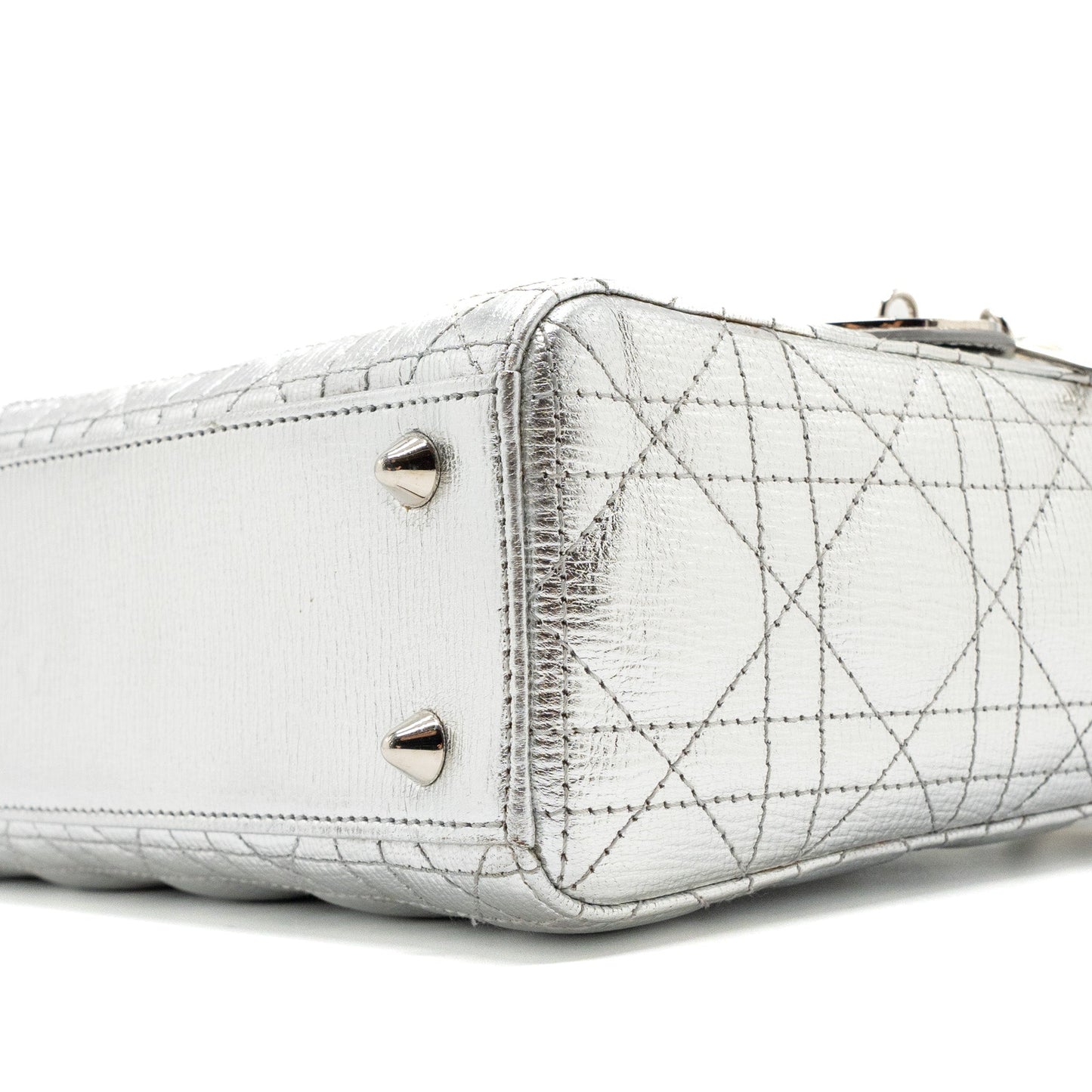 Dior My ABC Dior Small Lady Dior Bag Calfskin Silver SHW