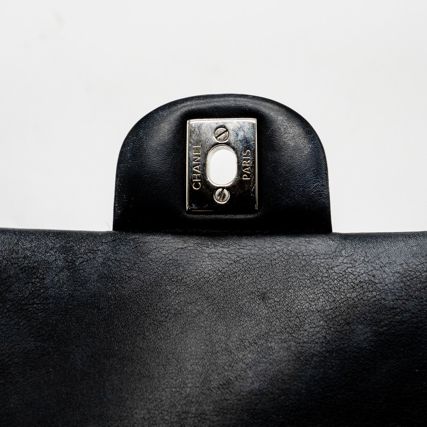 Chanel Mini Rectangular Flap Bag Patent Black SHW