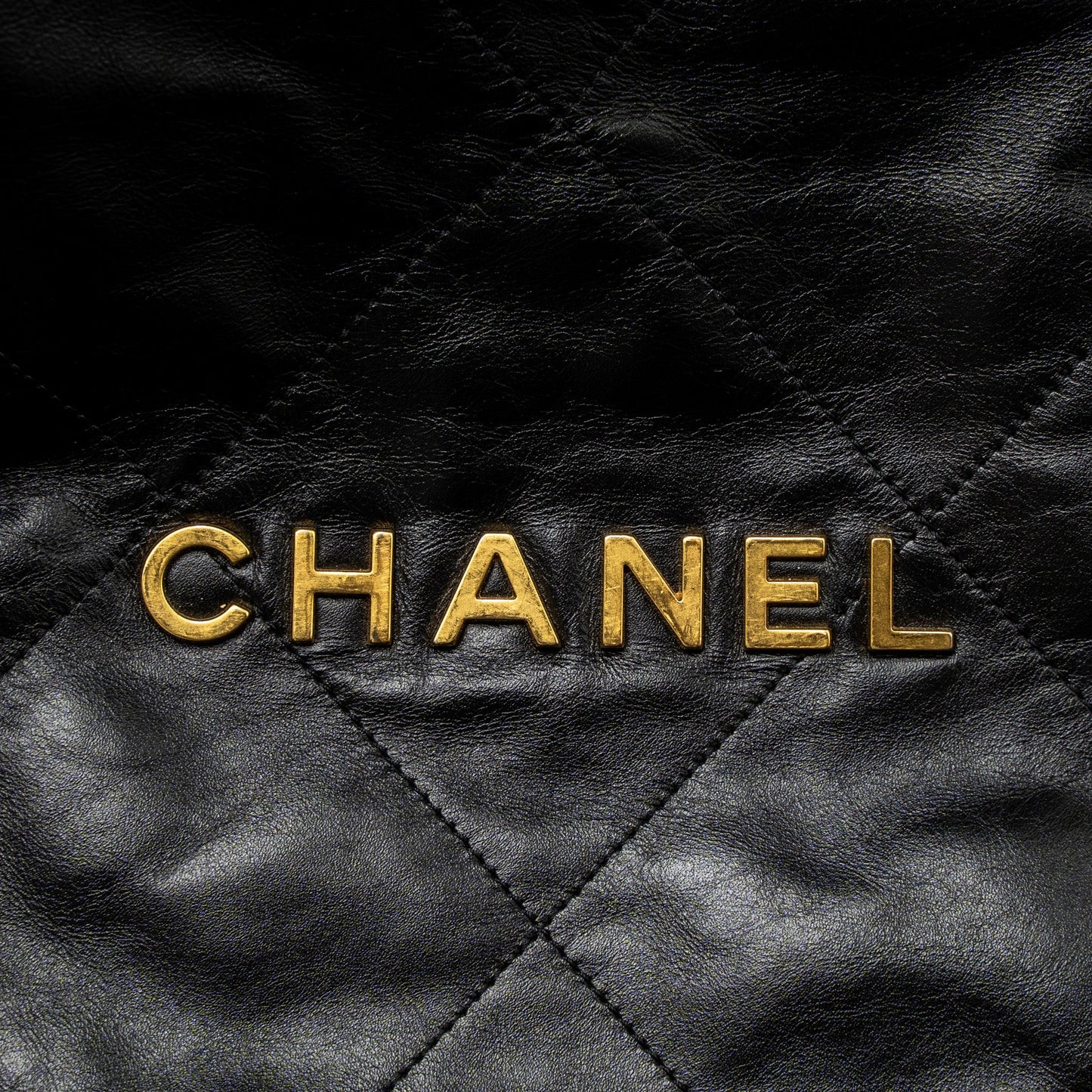 Chanel Large 22 Bag Shiny Calfskin Black GHW (Microchip)