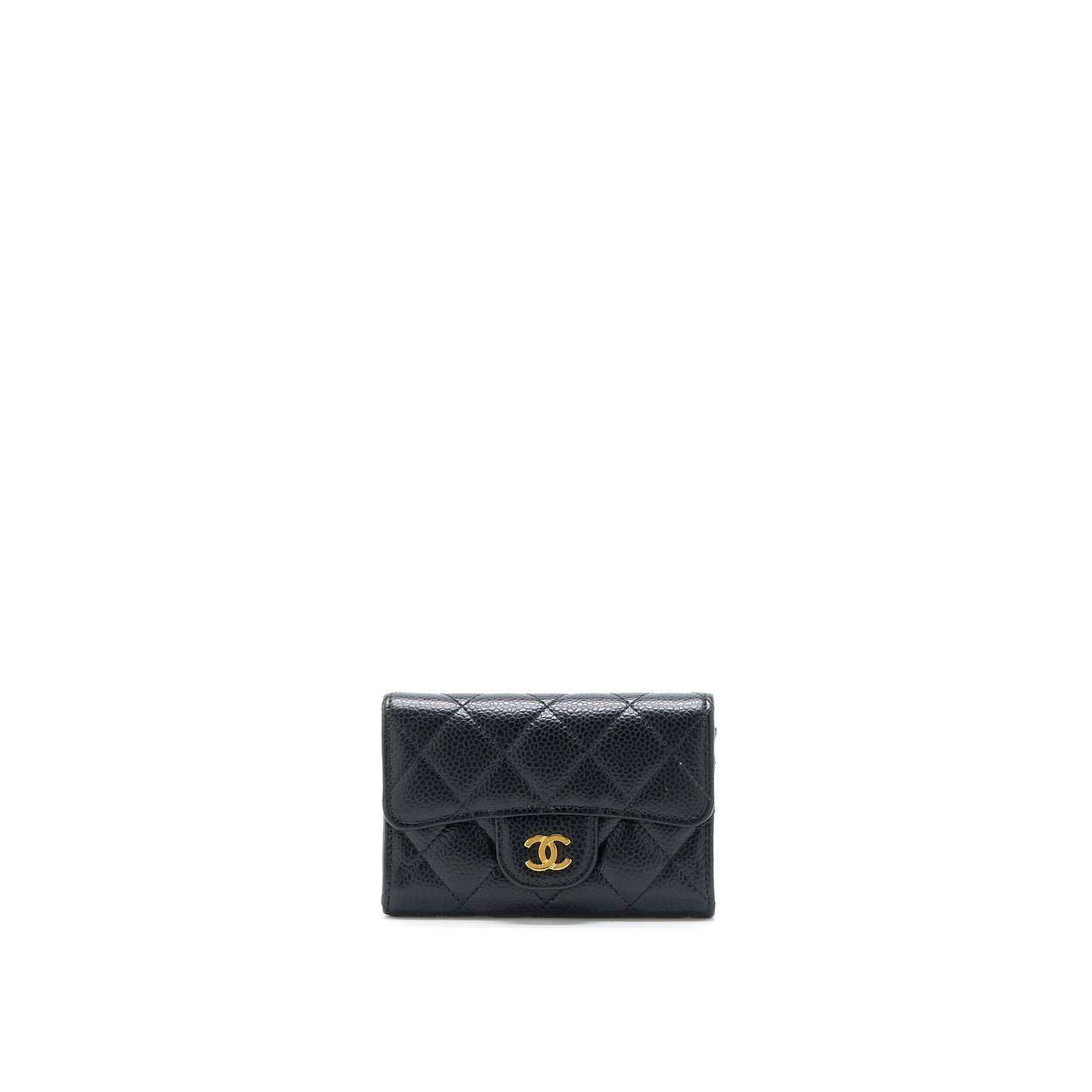 Chanel Classic Flap Cardholder Caviar Black GHW