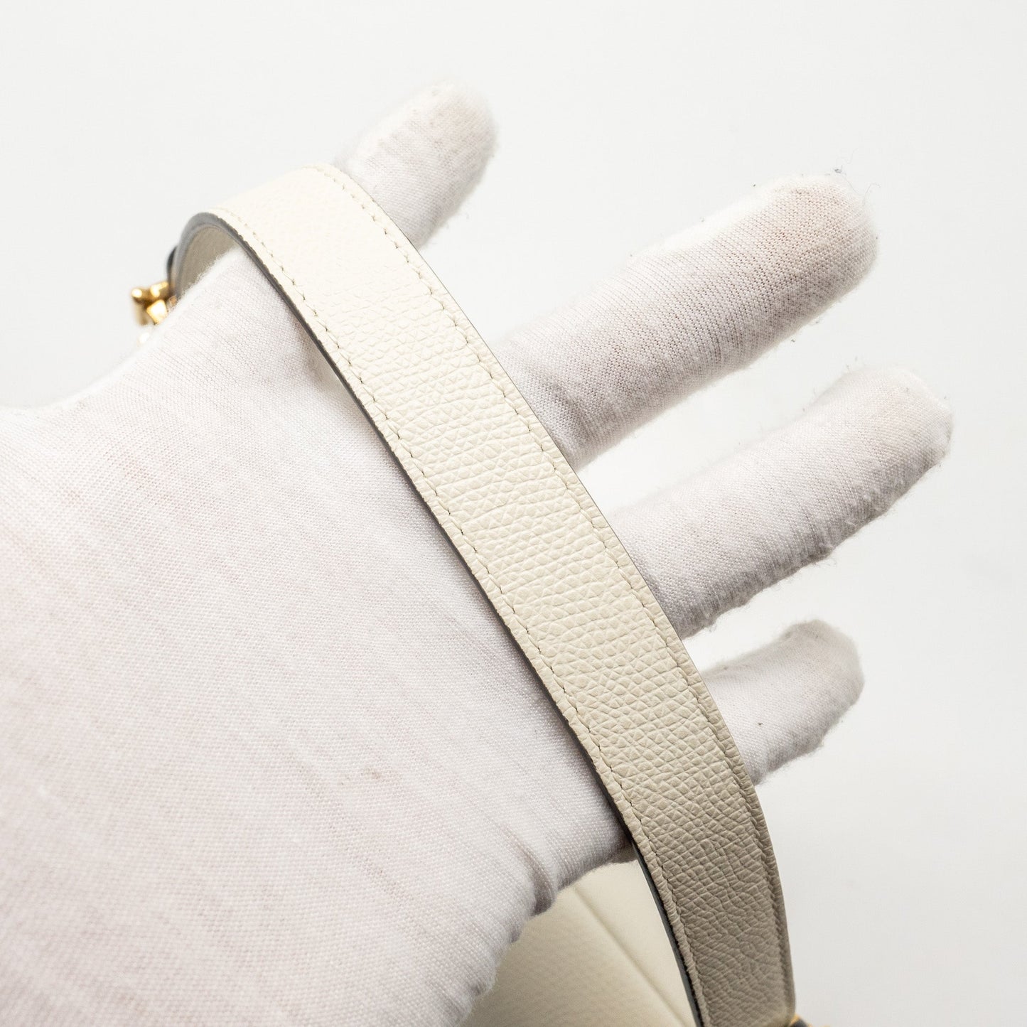 DIOR Medium Saddle Bag Calfskin White GHW