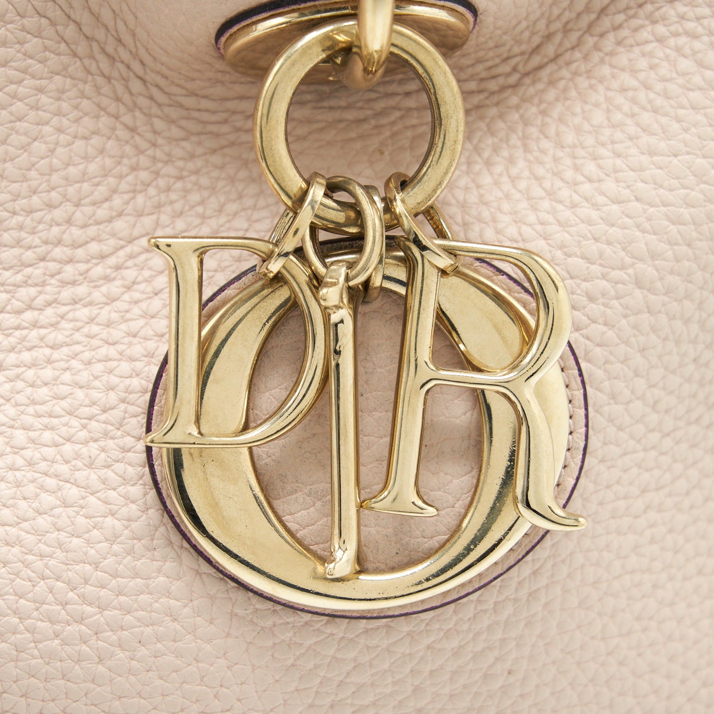 Dior Vip Diorissimo Tote Bag Grained Calfskin Beige GHW