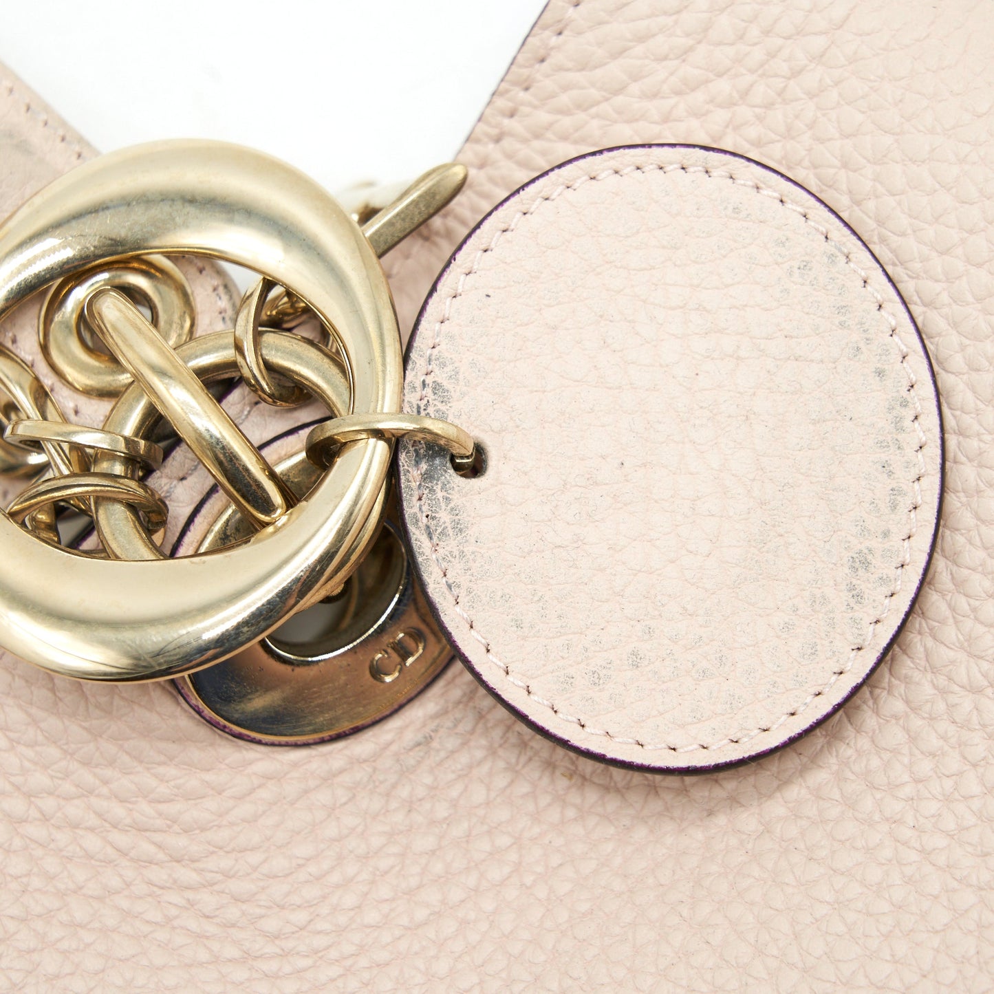 Dior Vip Diorissimo Tote Bag Grained Calfskin Beige GHW