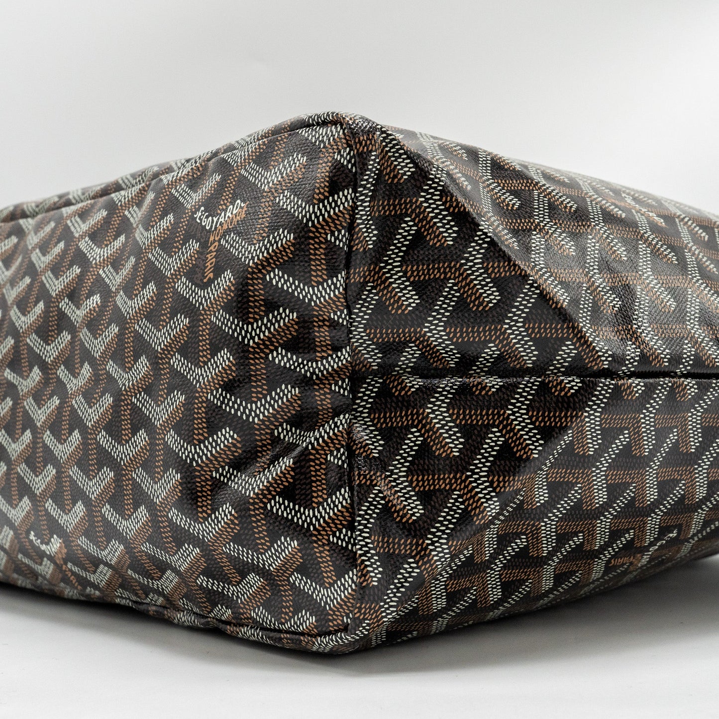 Goyard Saint Louis Tote PM Goyardline Canvas / Calfskin Black SHW