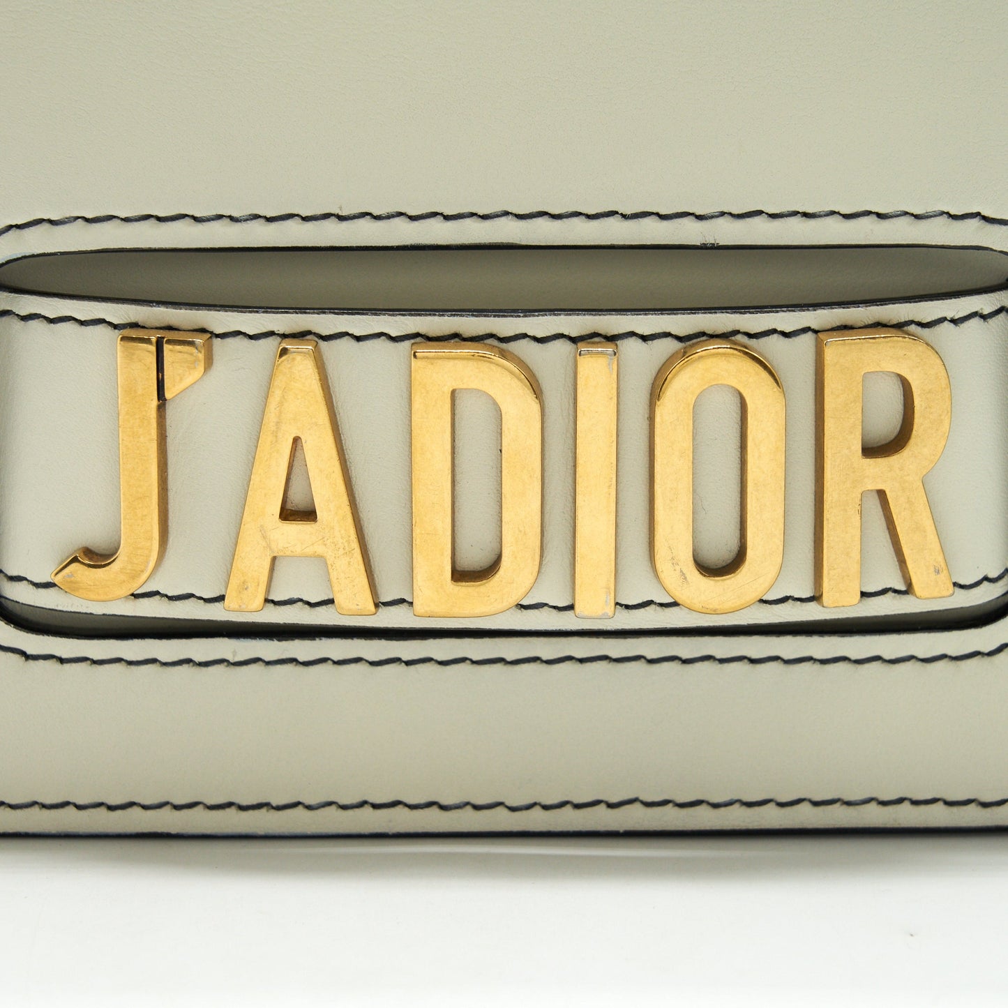 Dior J'adior Flap Bag Chain Bag Clutch White GHW