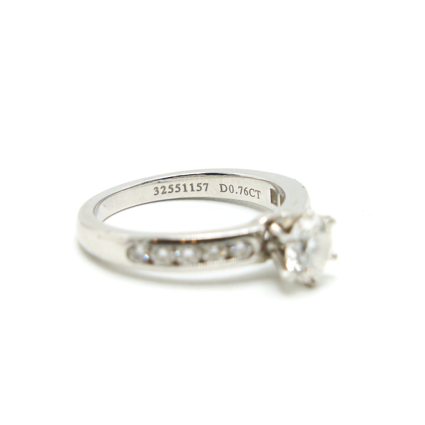 TIFFANY DIAMOND RING 0.76CT E COLOR VVS2