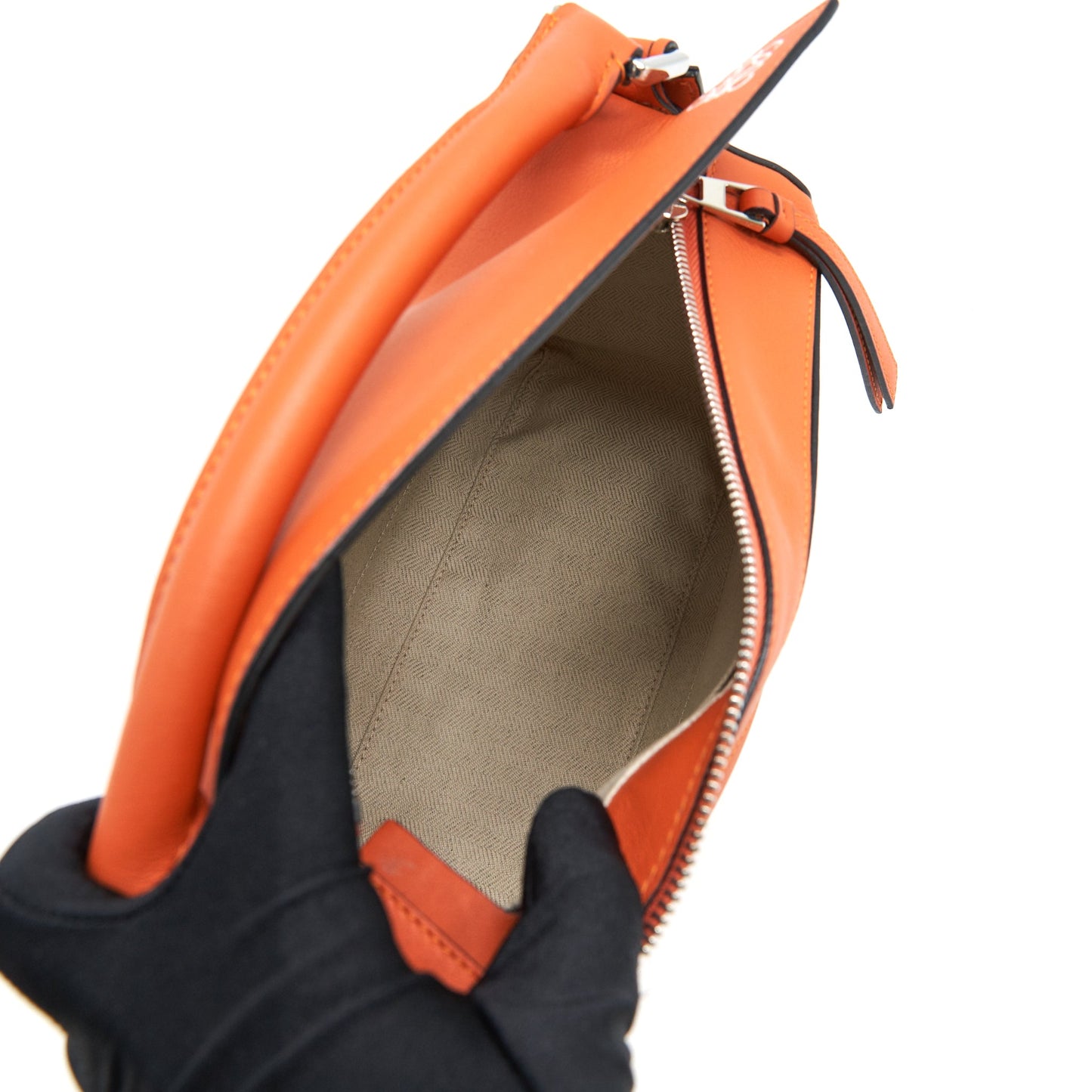 LOEWE SMALL PUZZLE BAG IN ORANGE