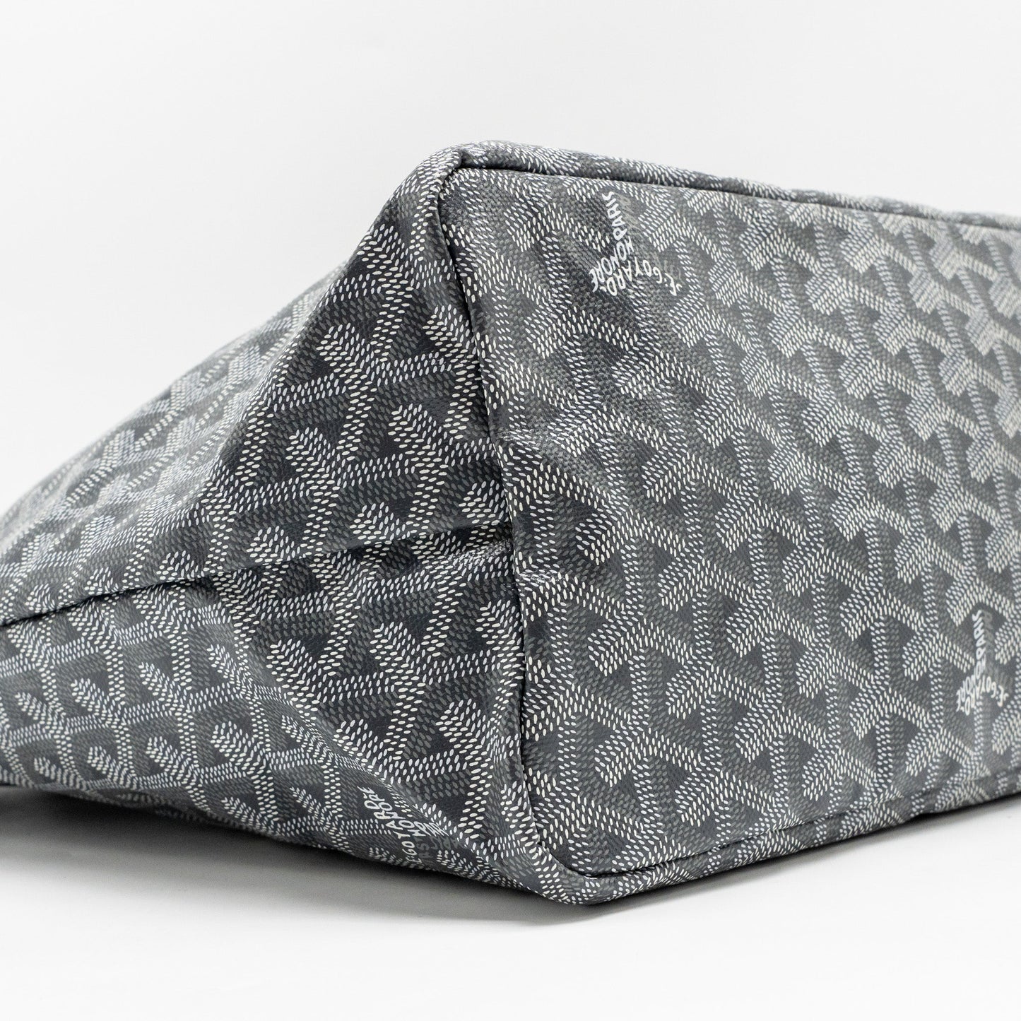 Goyard Saint Louis PM Tote Bag Goyardline Canvas Grey SHW