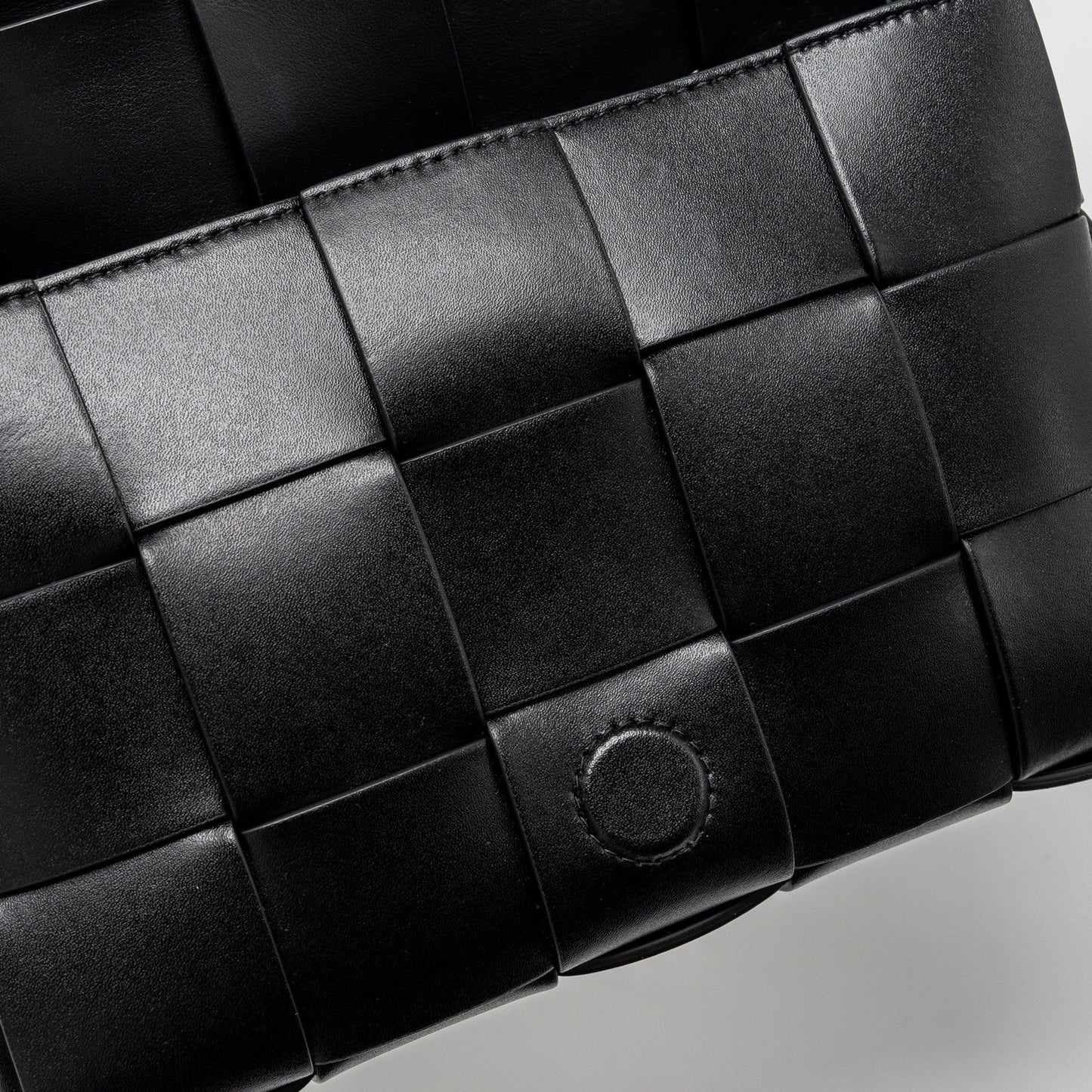 Bottega Veneta Small Cassette Leather Black SHW