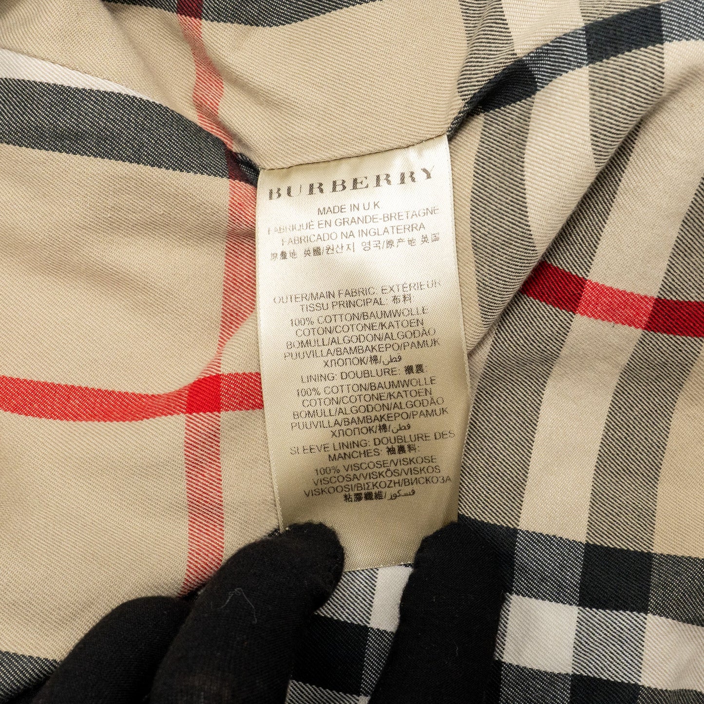 Burberry Size UK2 Short Trench Coat Beige