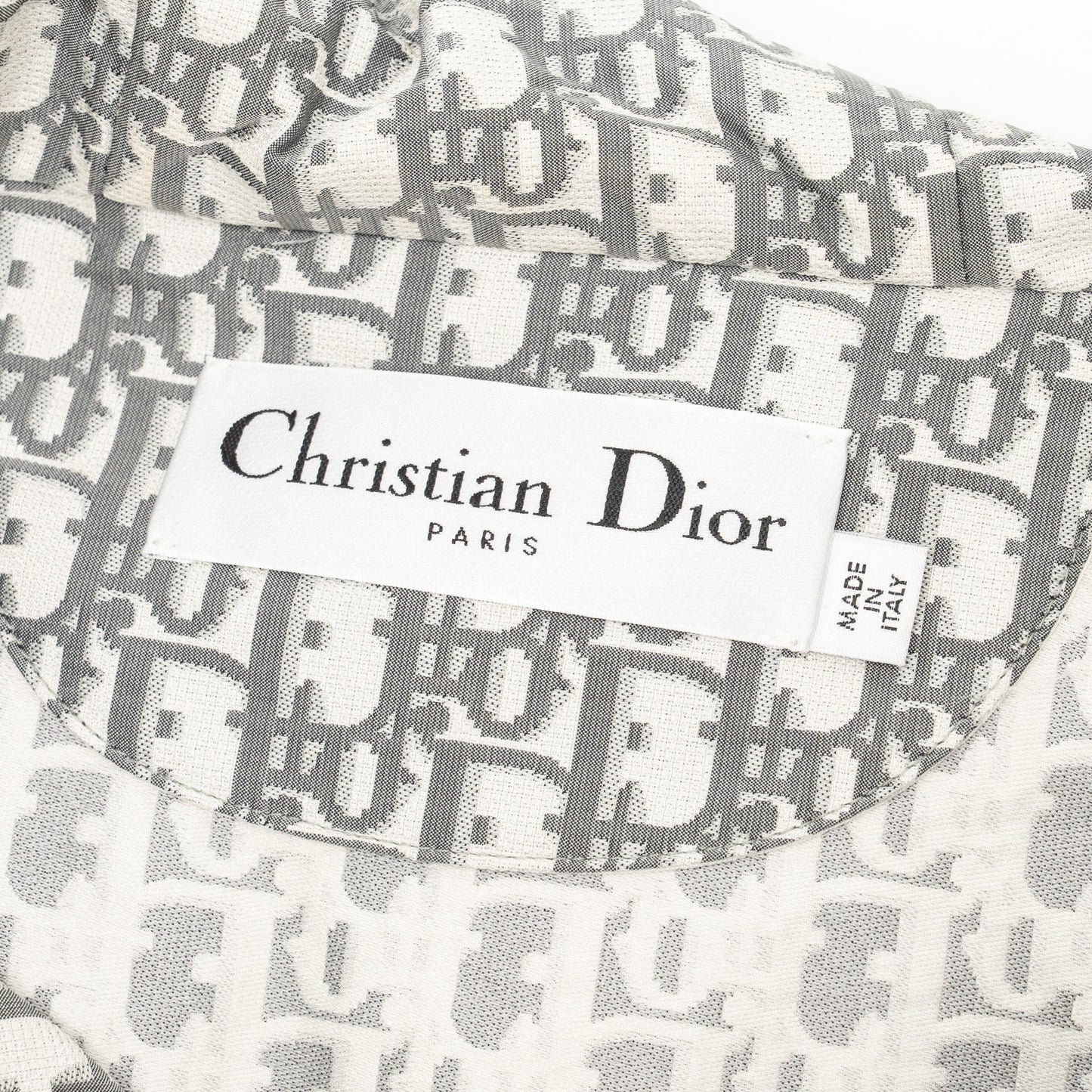 Dior Size XS Hooded Anorak Oblique Jacquard Technical Taffeta Grey