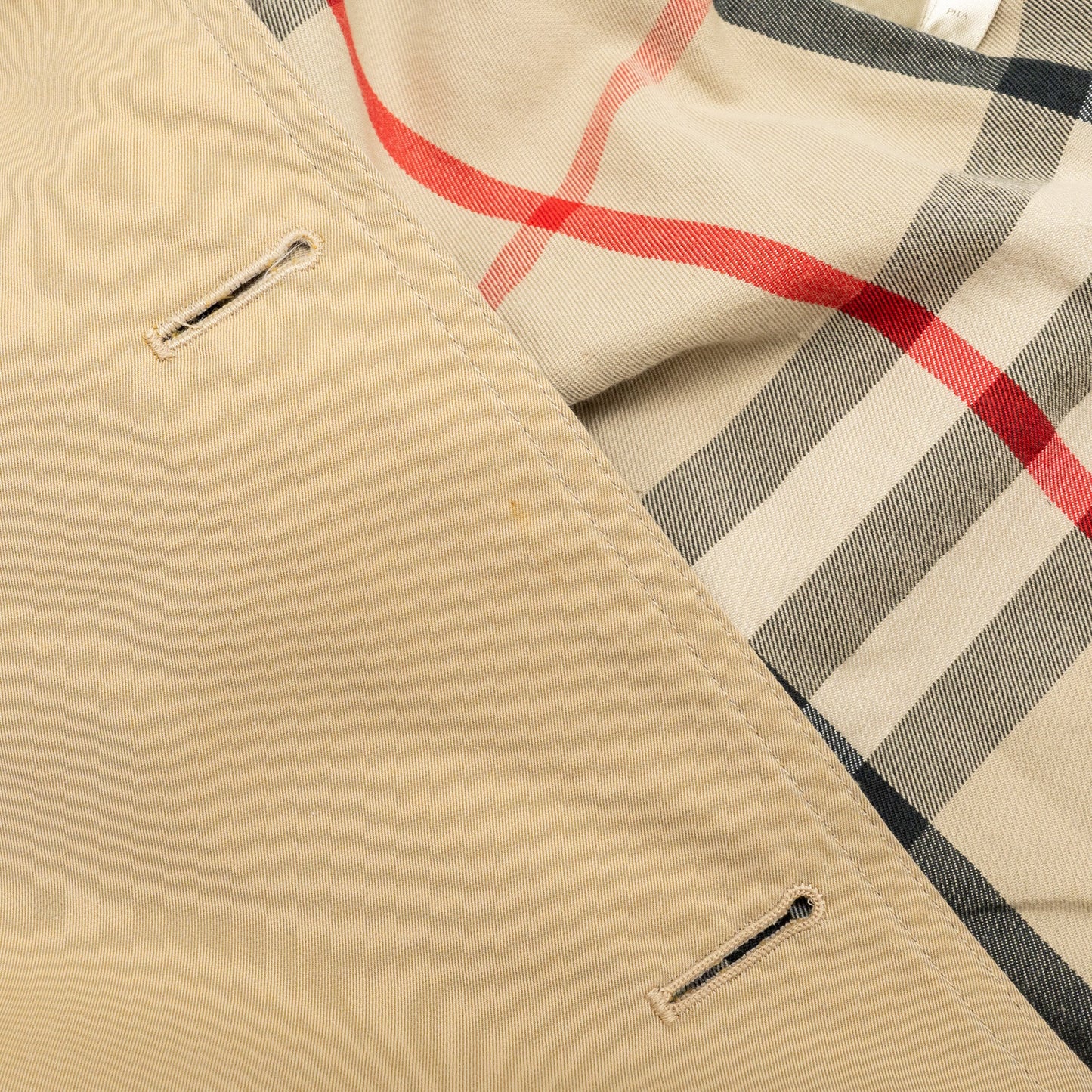 Burberry Size UK2 Short Trench Coat Beige