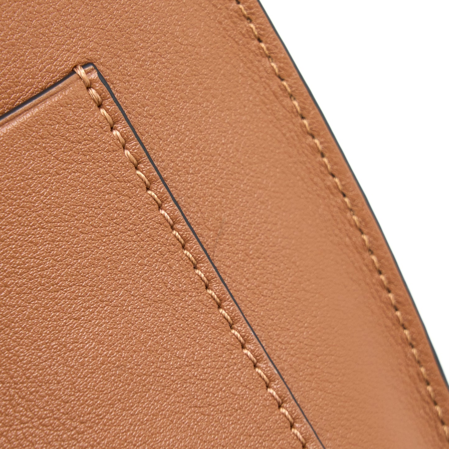 Loewe Elephant Phone Pocket Calfskin Tan