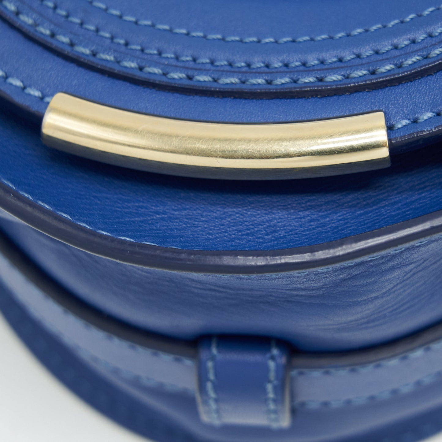Chloe Crossbody Bag Blue GHW