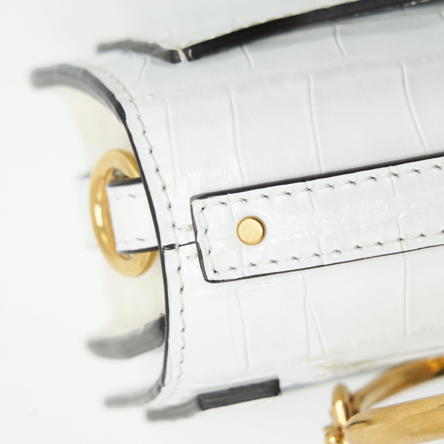Chloe Nile Shoulder Bag White GHW