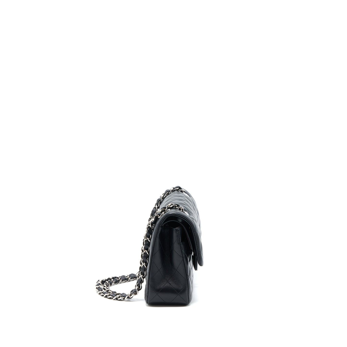 Chanel Small Classic Double Flap Bag Lambskin Black SHW