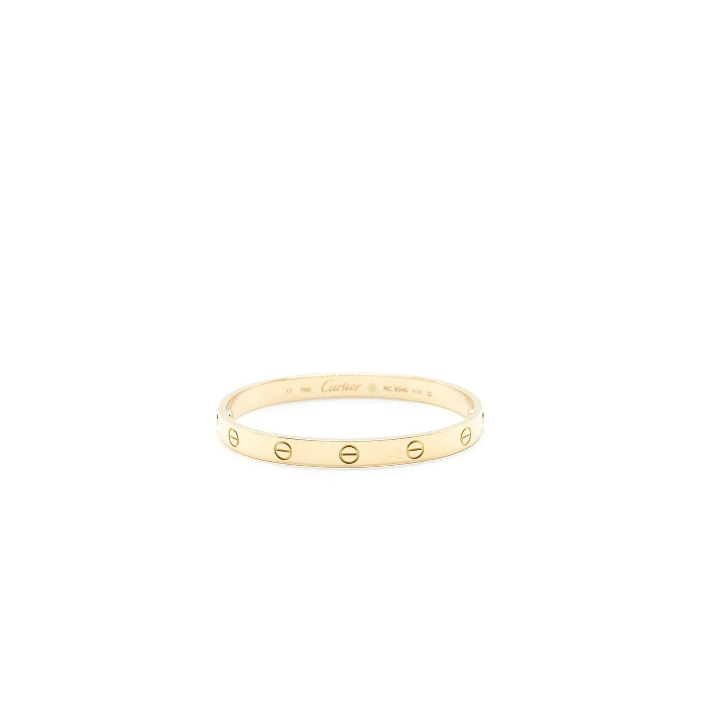 Cartier size17 Love Bracelet Yellow Gold