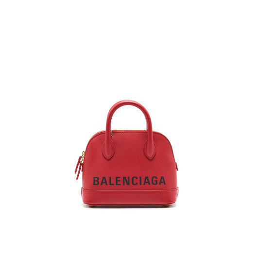 Balenciaga Ville Top Handle Tote Bag XXS Red