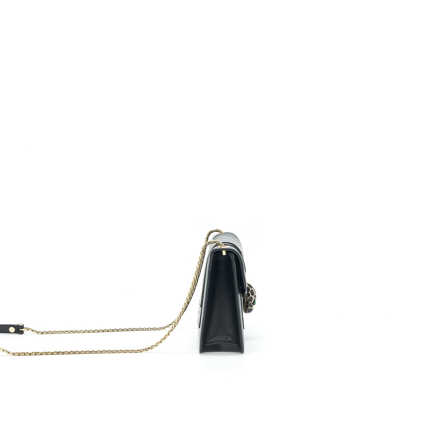 BVLGARI SERPENTI CHAIN BAG IN BLACK