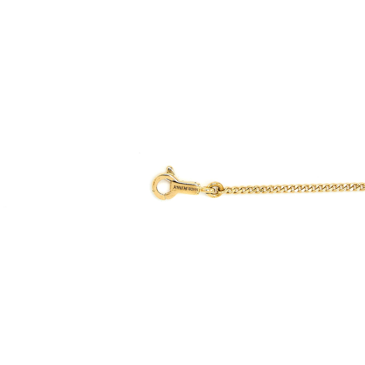 Celine Alphabet J Bracelet In Brass Gold Tone