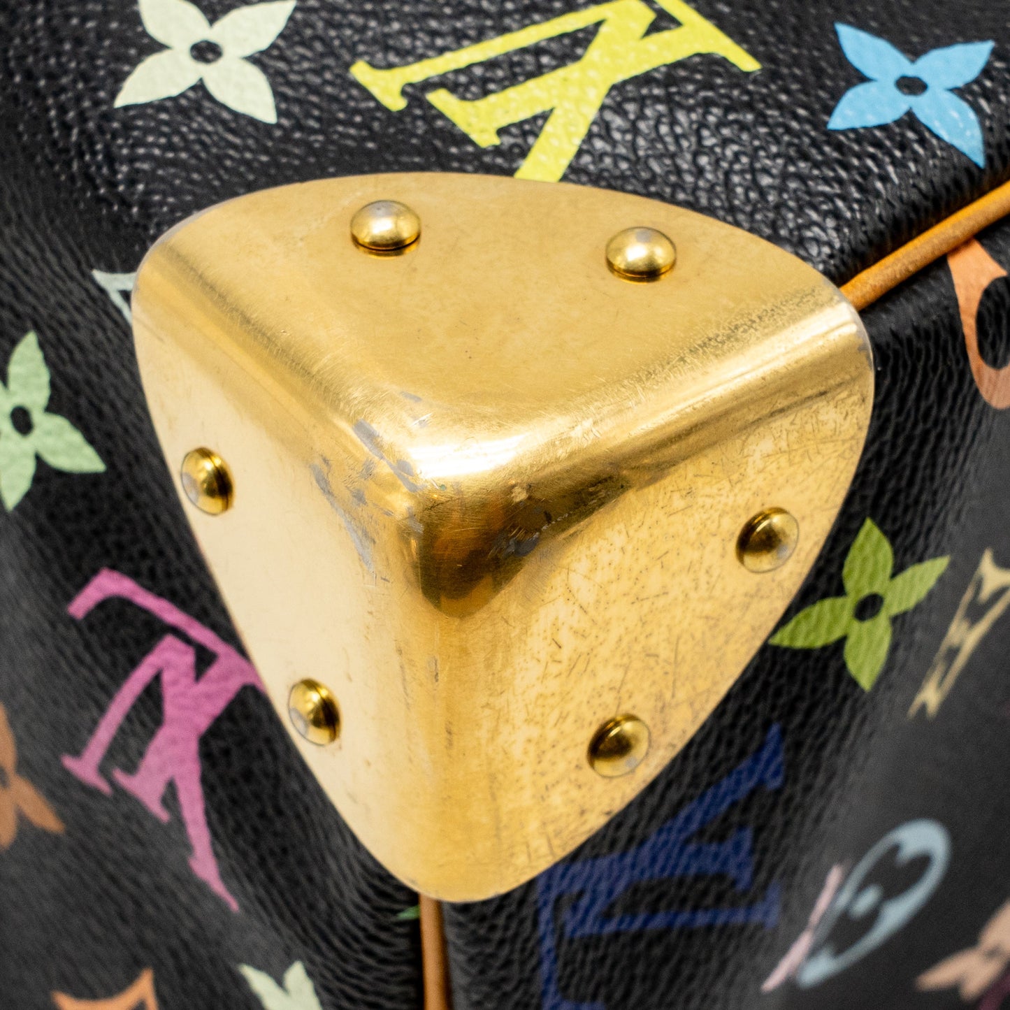 Louis Vuitton x Takashi Murakami  Speedy 30 Limited Edition Multicoloured Monogram Canvas Black GHW