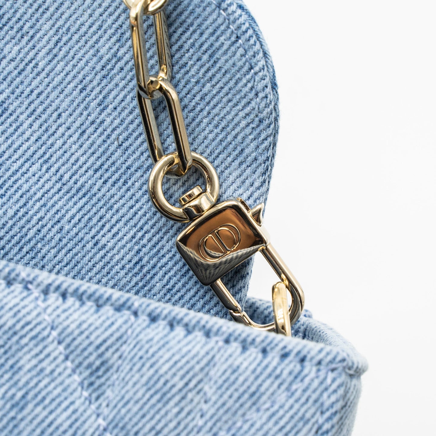 Dior Small Lady D-Joy Bag Macrocannage Denim Blue LGHW