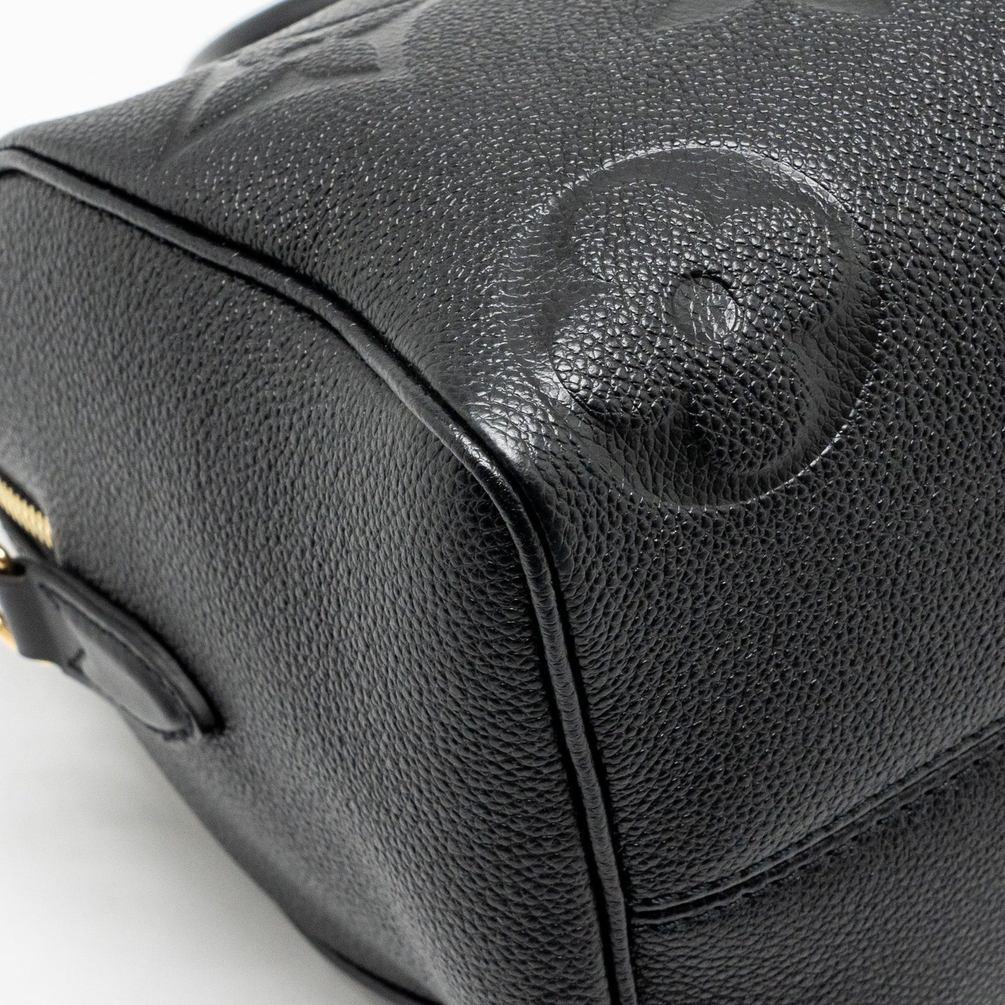 Louis Vuitton speedy Bandouliere 25 Monogram Empreinte Leather Black GHW