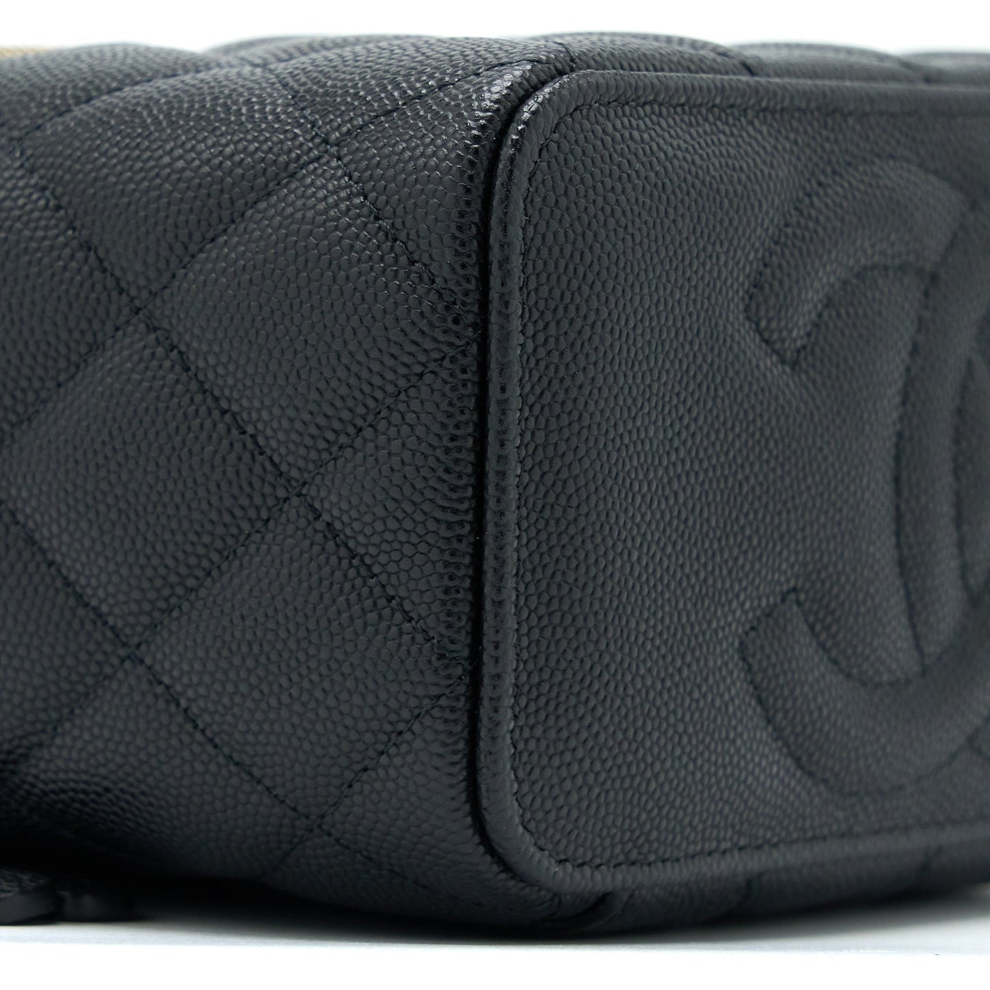 Chanel Long Vanity Case Caviar Black LGHW