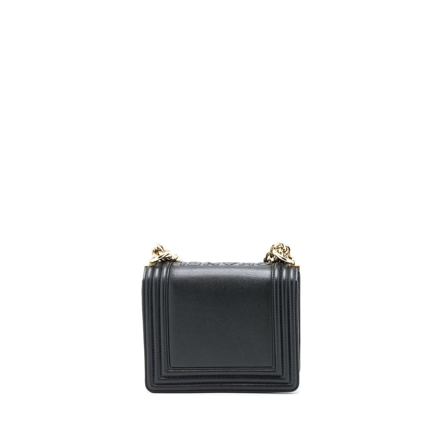 Chanel Mini Boy Bag Calfskin Black LGHW (Microchip)