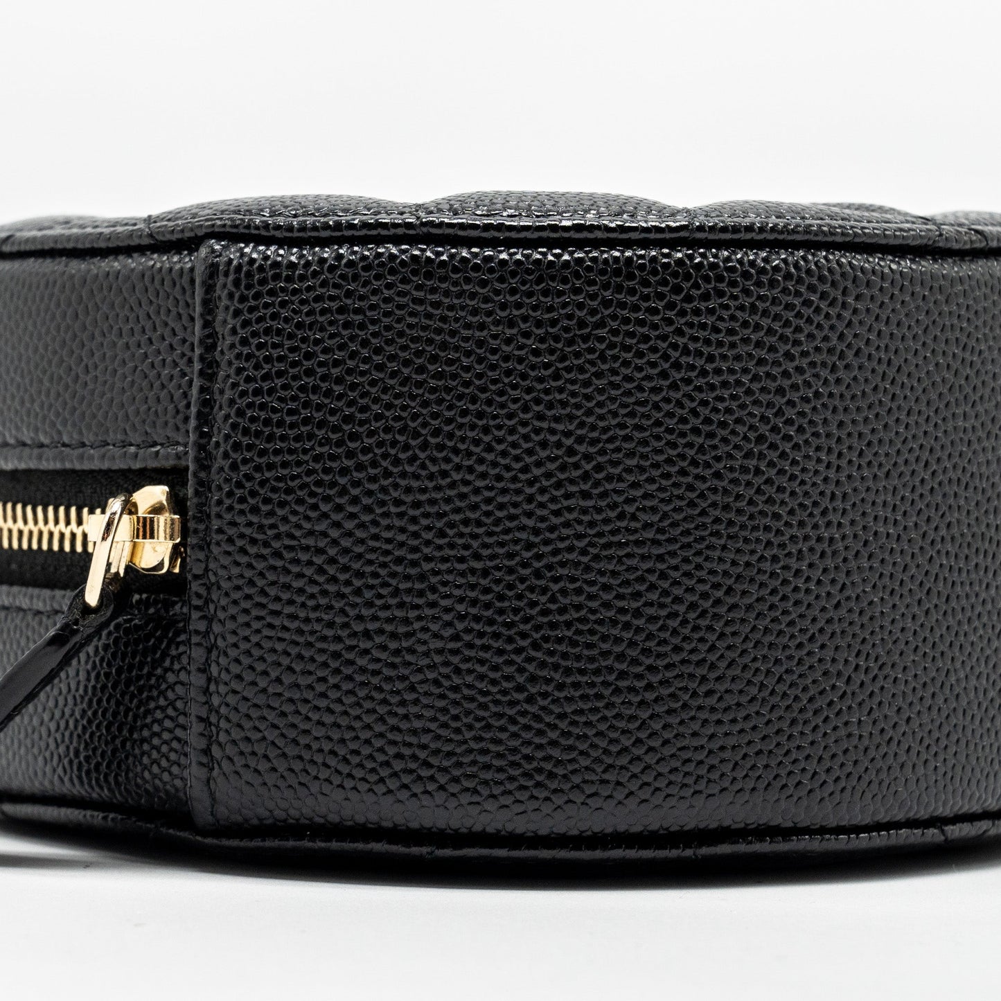 Chanel Round Clutch with Chain Caviar Black LGHW