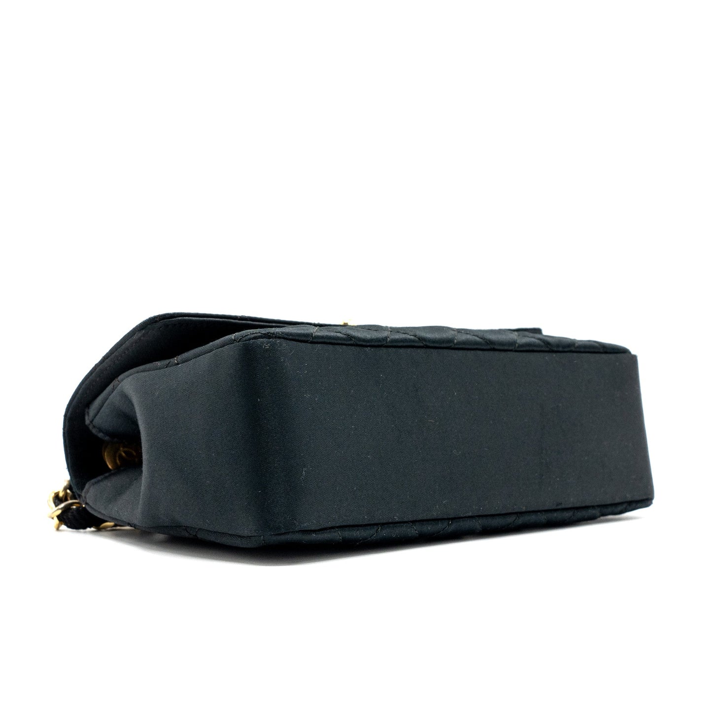 Chanel Vintage Flap Bag Satin Black GHW