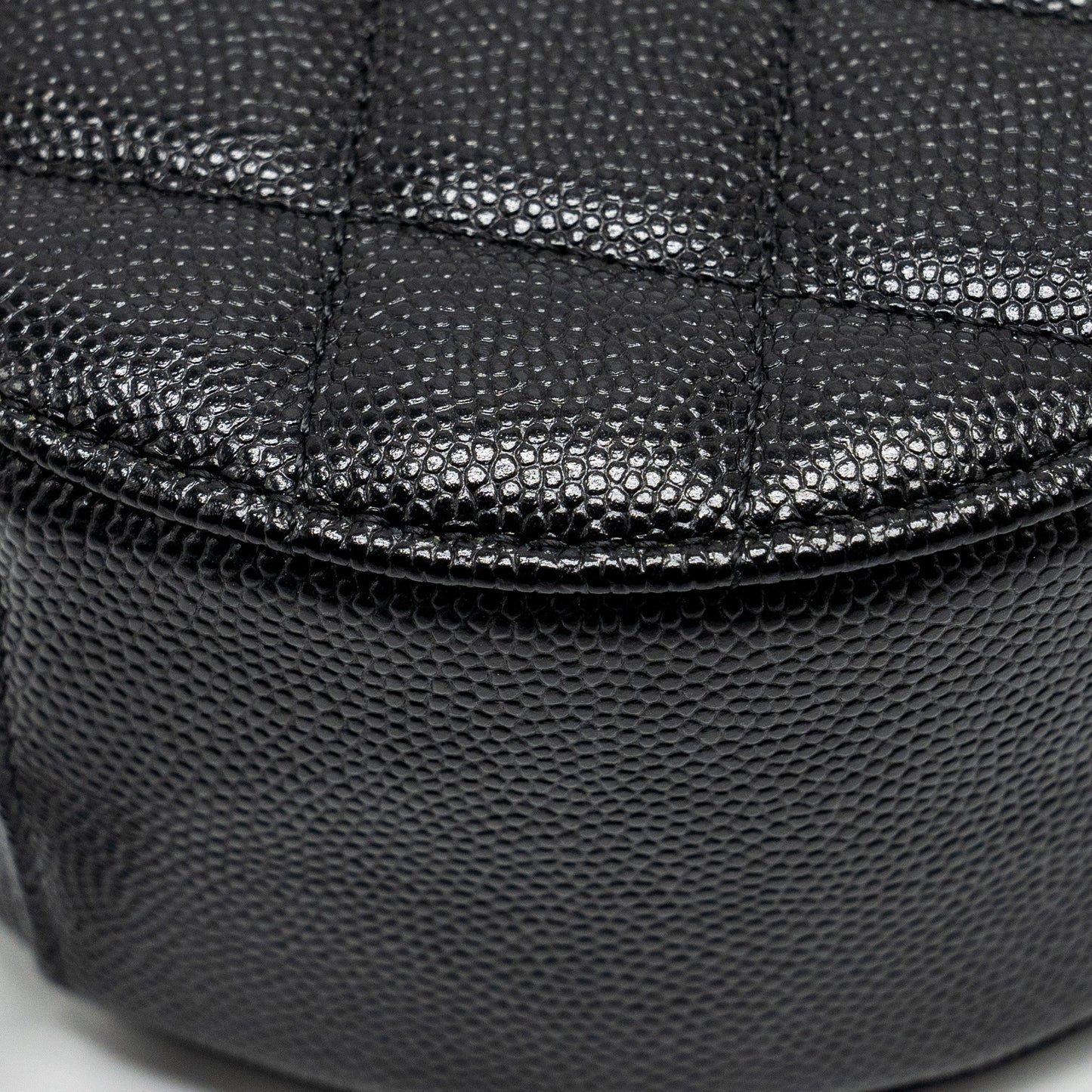 Chanel Round Clutch with Chain Caviar Black LGHW