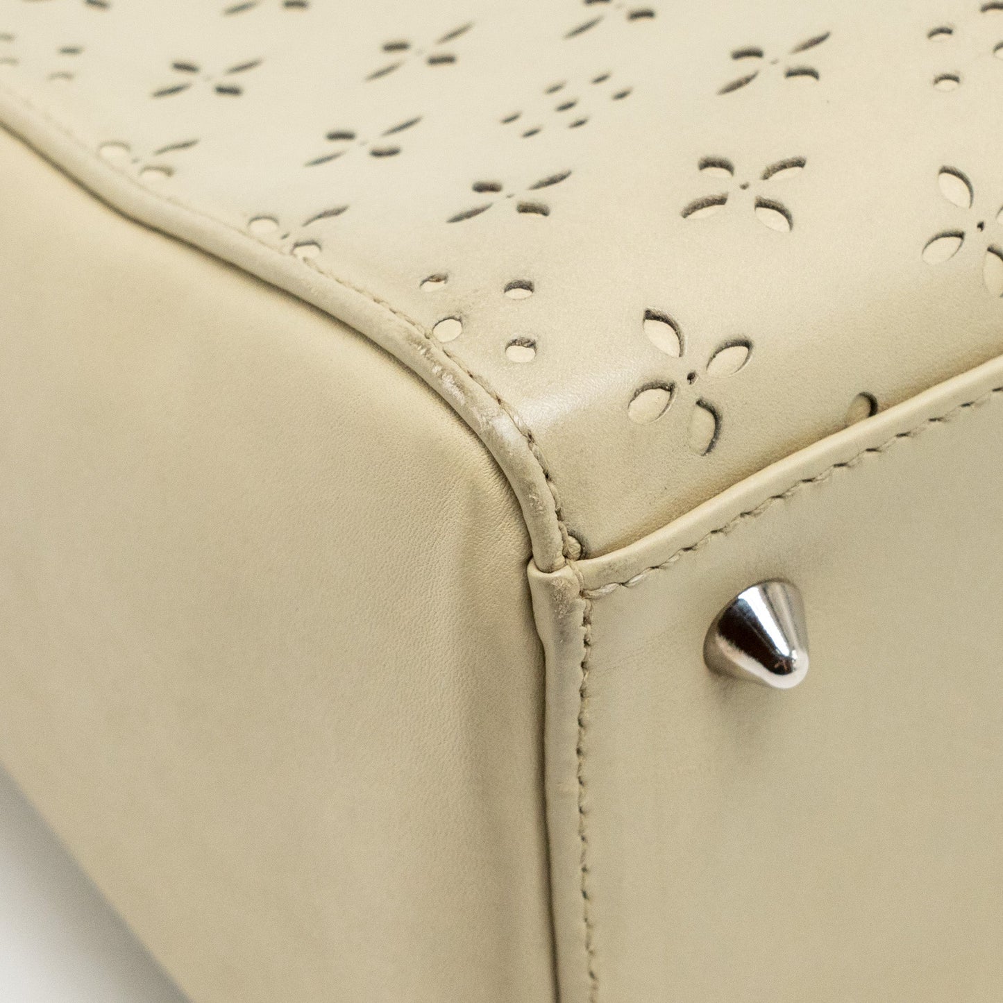 Dior Medium Lady Dior Leather Beige SHW