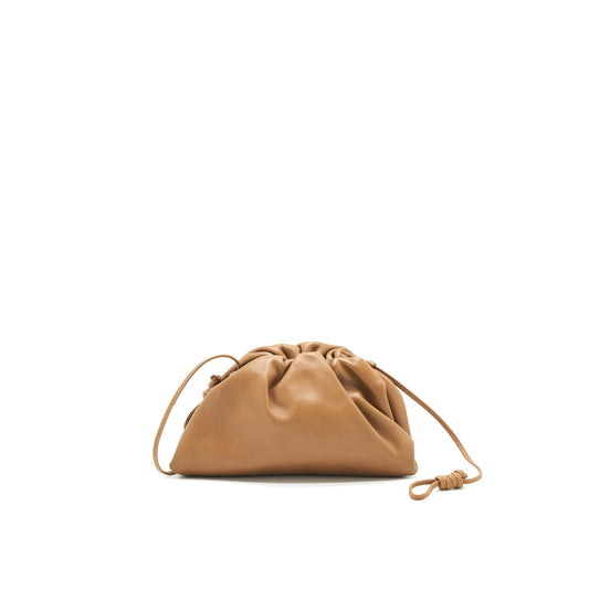 BOTTEGA VENETA MINI POUCH IN CARAMEL