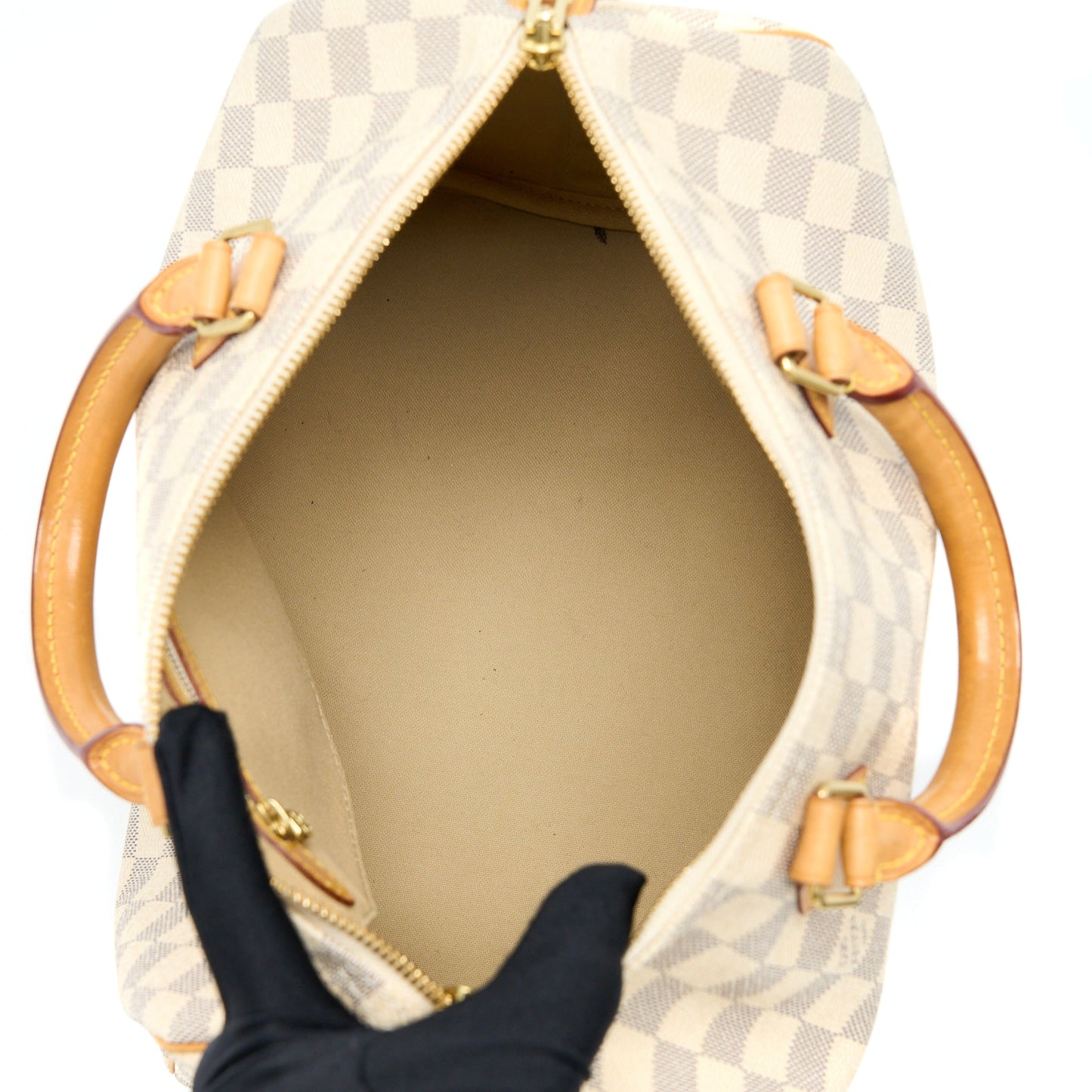 Louis Vuitton Speedy Bandouliere 30 Damier Azur GHW