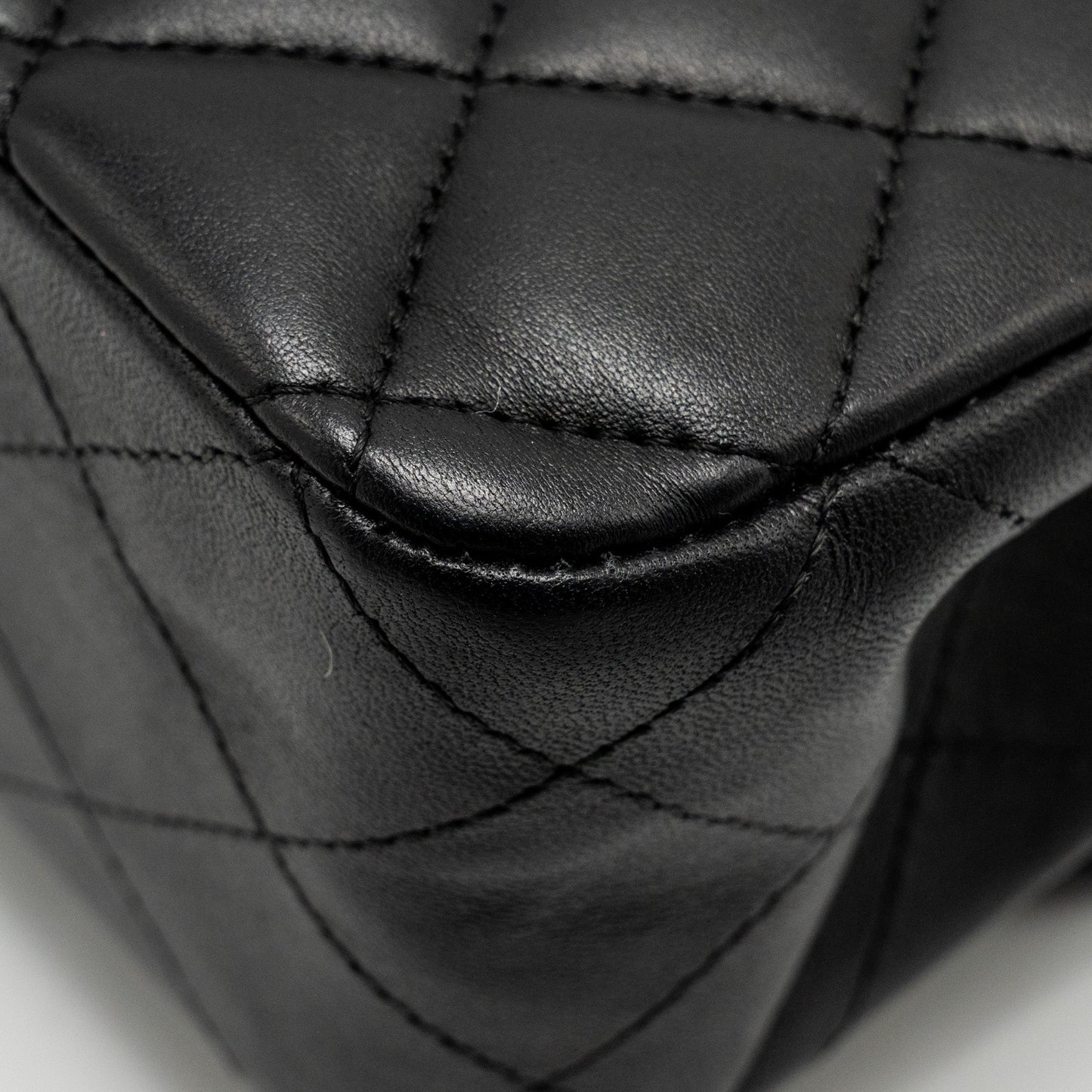 Chanel Medium Classic Double  Flap Bag Lambskin Black GHW