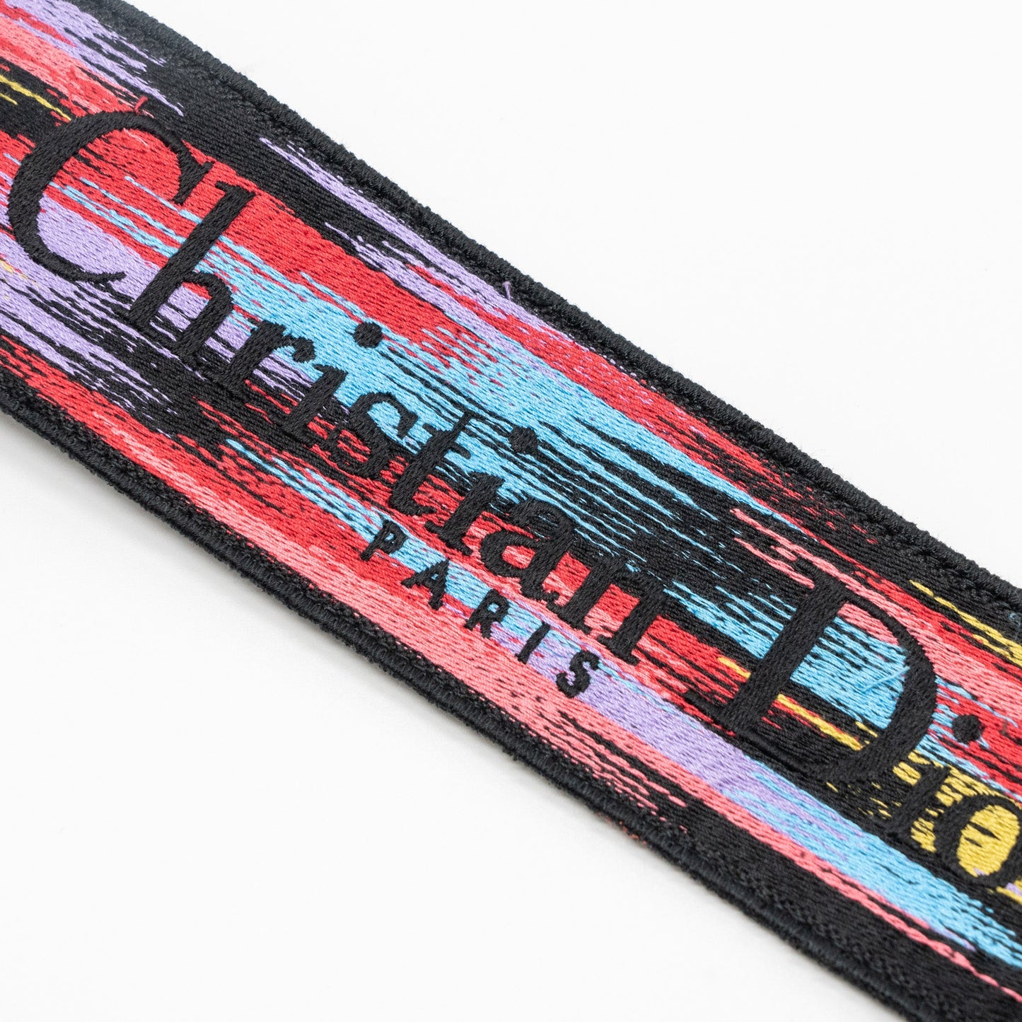 DIOR Adjustable Shoulder Strap Flora Embroidery Canvas/Calfskin Multicolour GHW