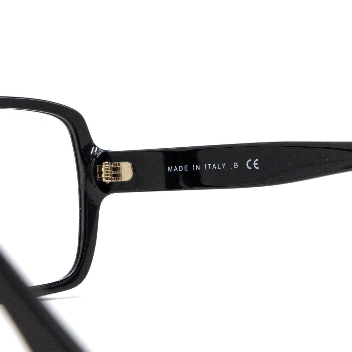Chanel 5408-A Square Glasses Frame Letter Black GHW