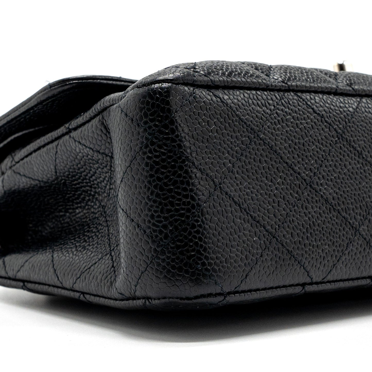 Chanel medium classic flap bag caviar black with SHW