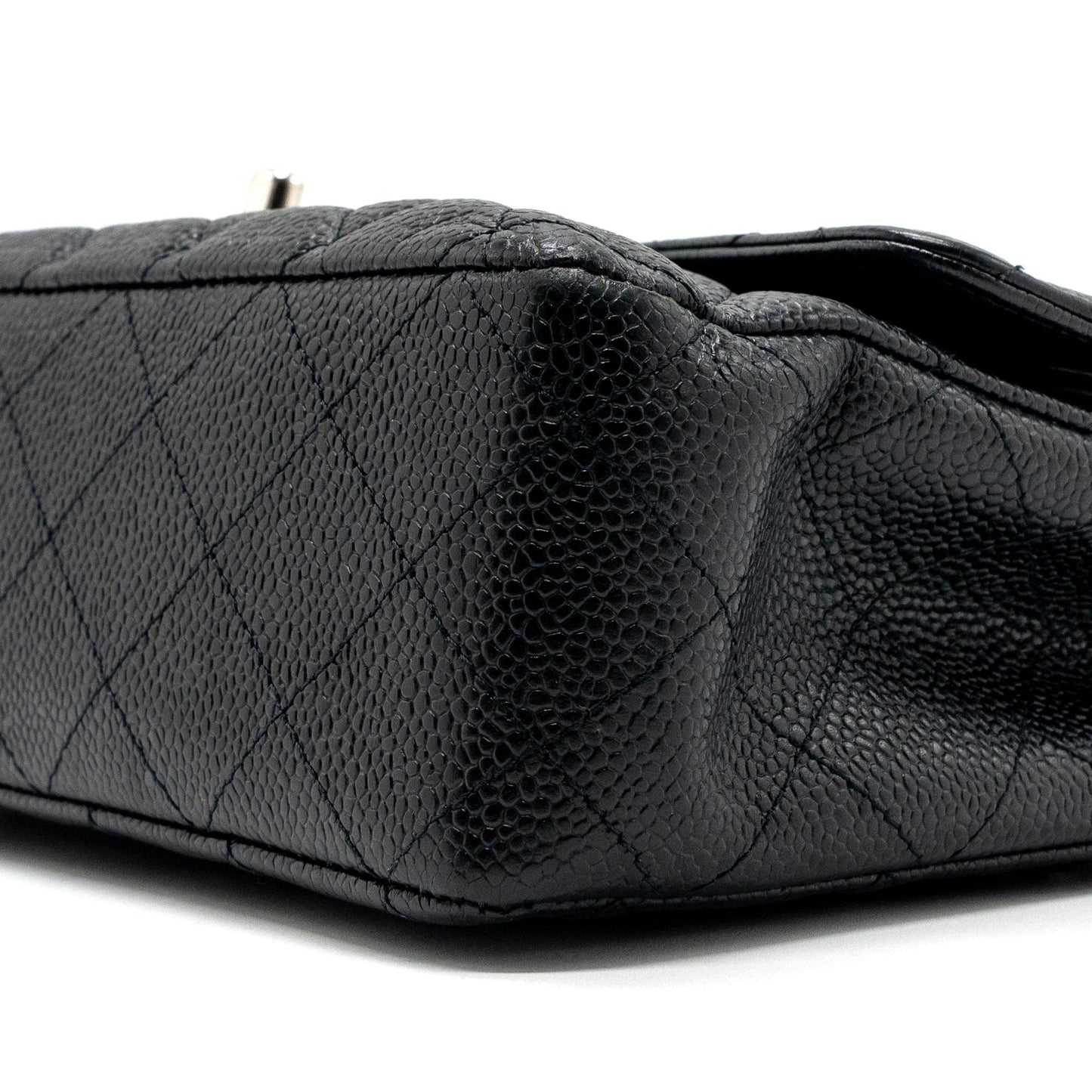 Chanel medium classic flap bag caviar black with SHW