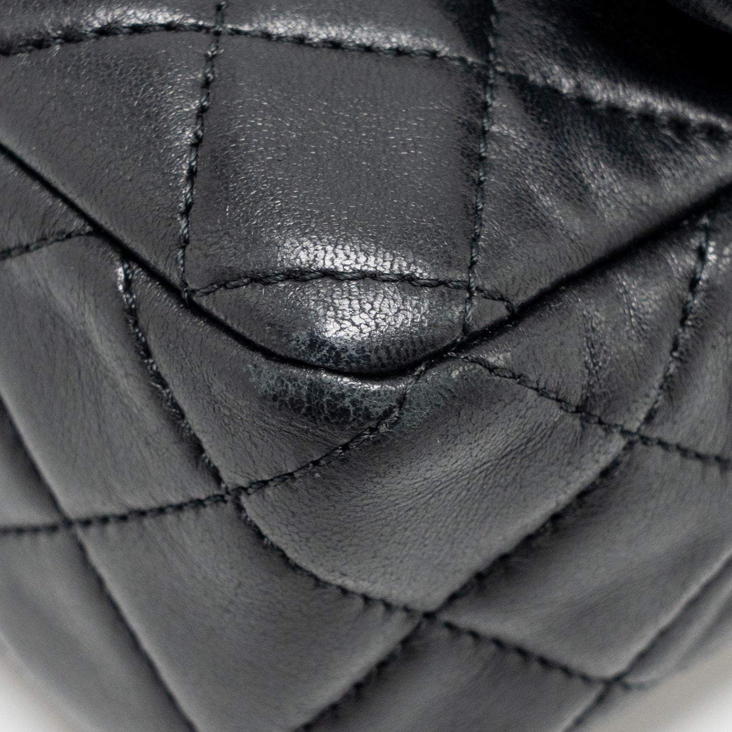 Chanel Pearl Crush Mini Rectangular Flap Bag Lambskin Black GHW