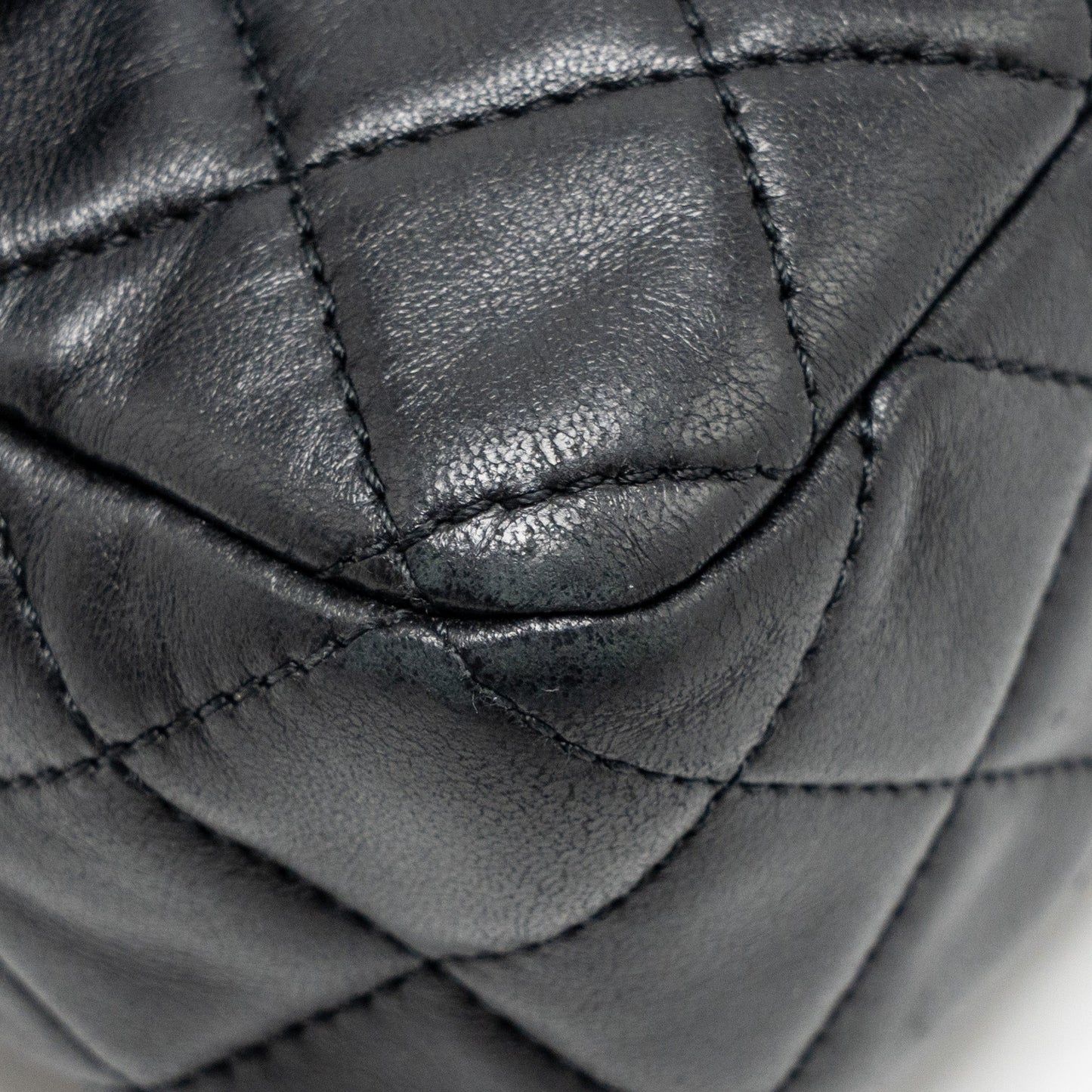 Chanel Pearl Crush Mini Rectangular Flap Bag Lambskin Black GHW
