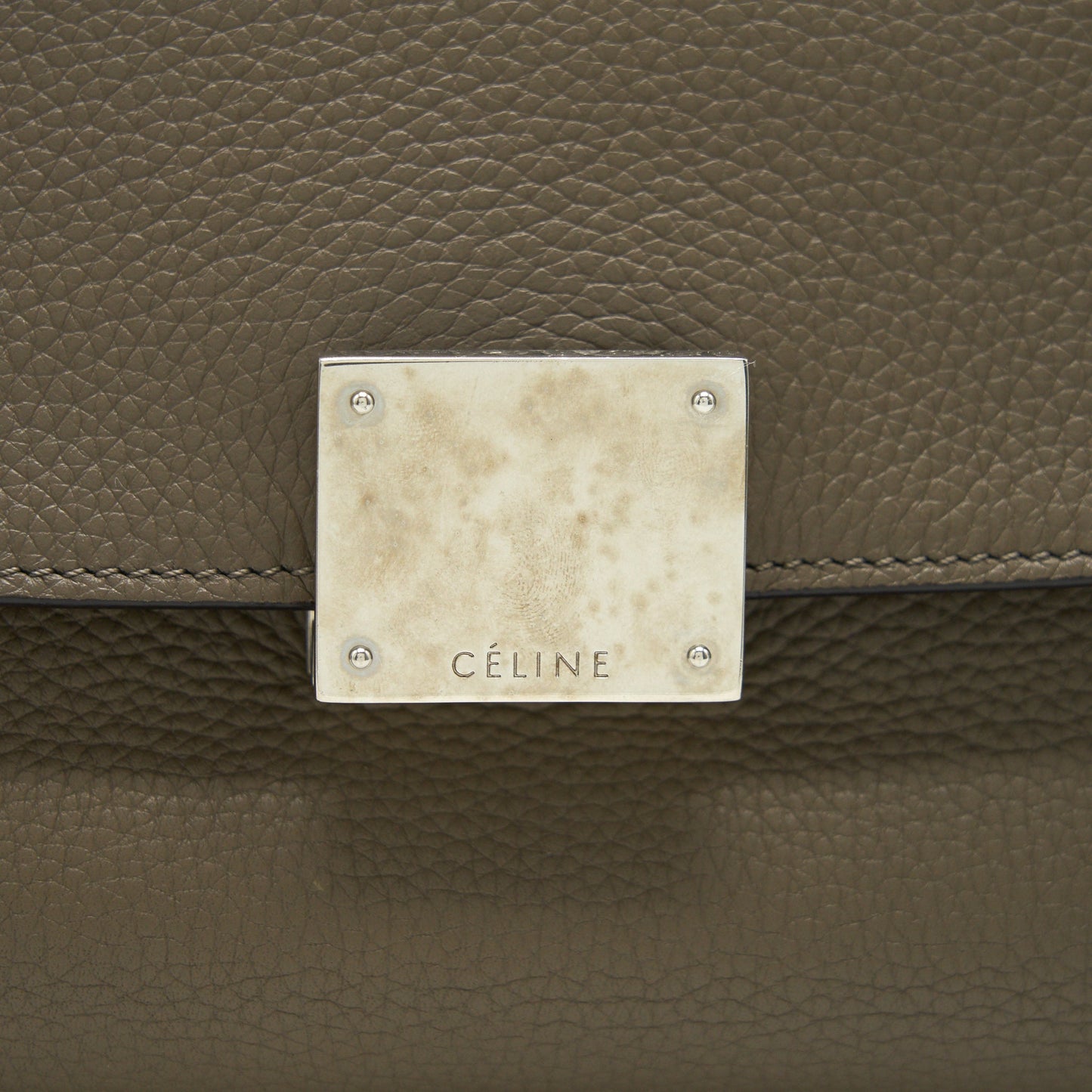 CELINE SMALL TRAPEZE BAG LIGHT GREY SHW