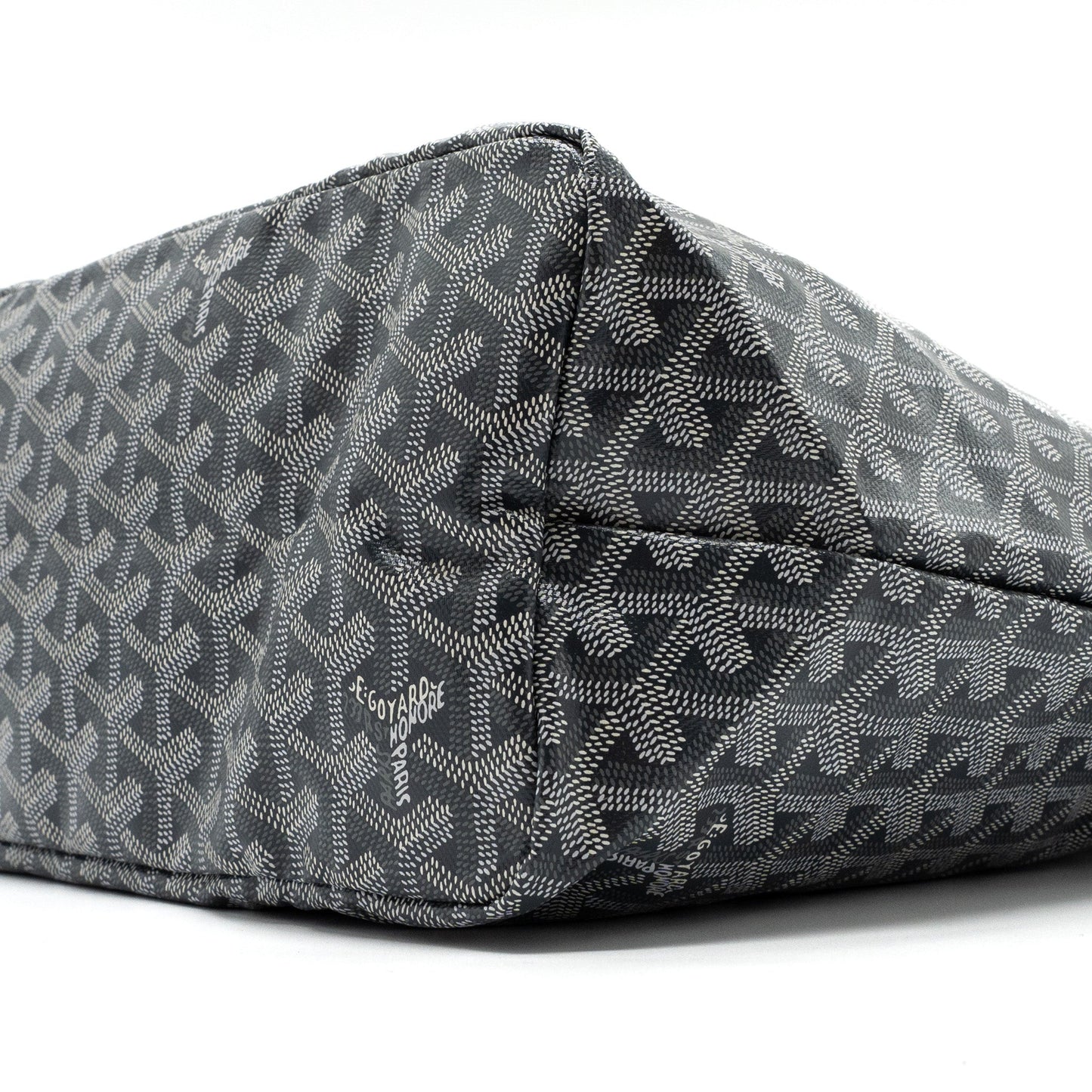 Goyard saint Louis pm tote bag goyardine canvas grey / multicoloured SHW