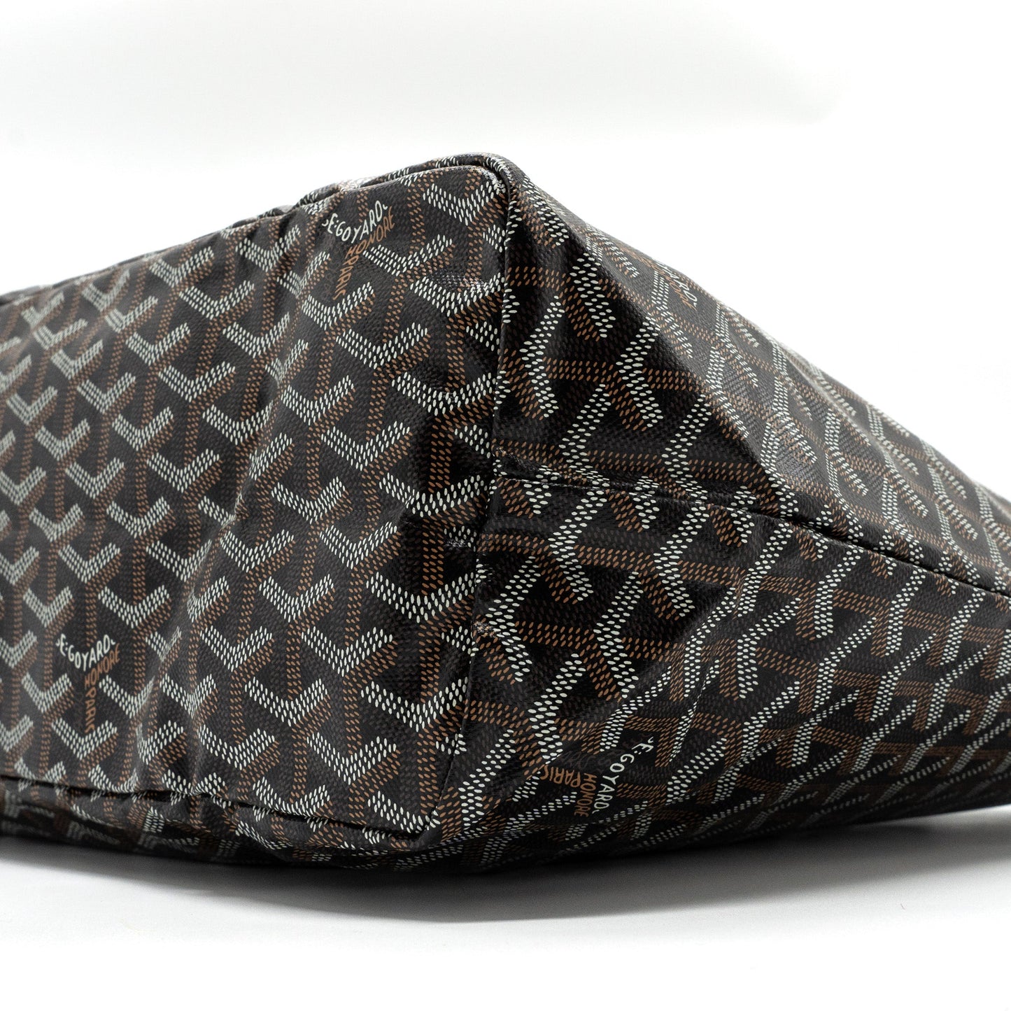 Goyard saint Louis PM tote bag goyardine canvas black / multicolor
